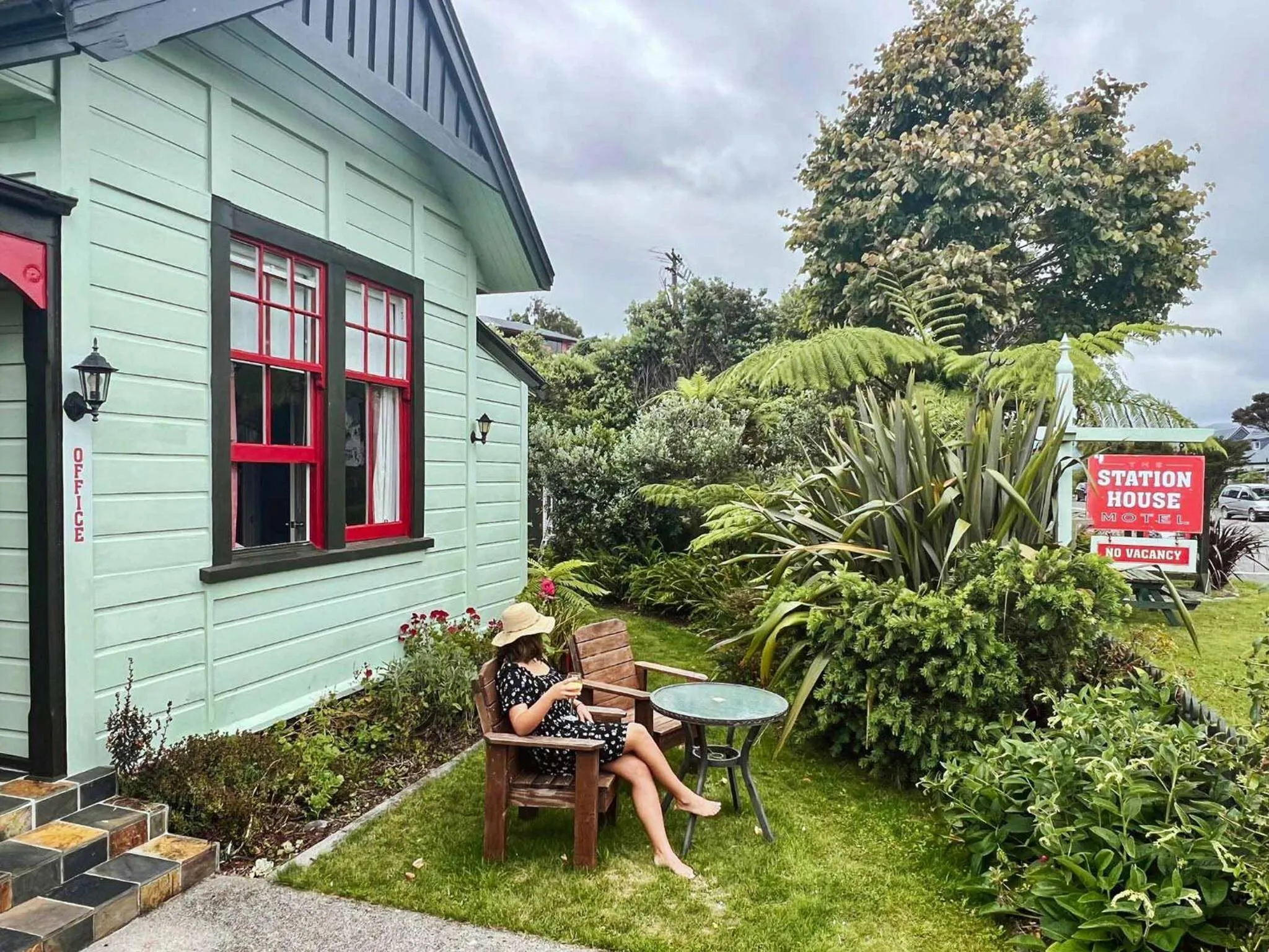 Seating area in The Station House Motel