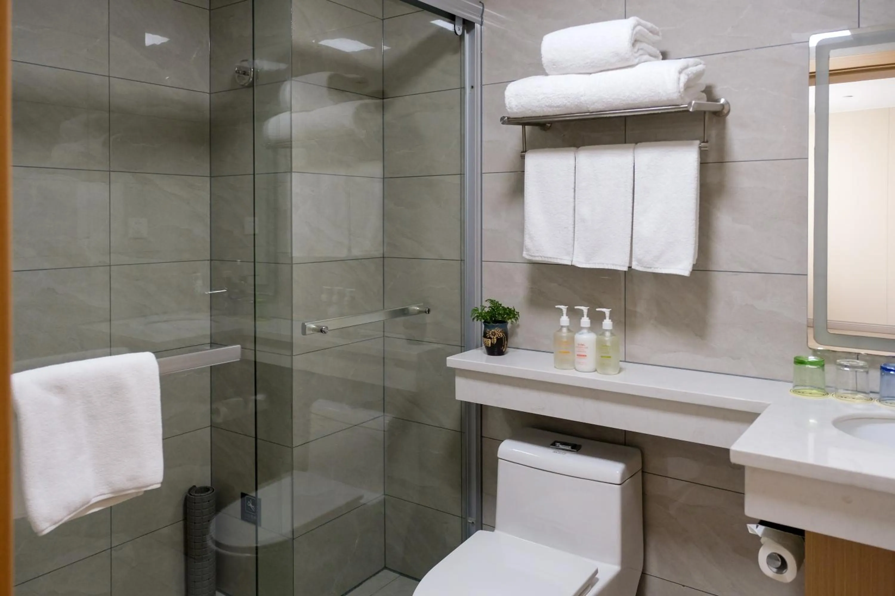 Toilet in Shanghai JOYFUL YARD Hotel