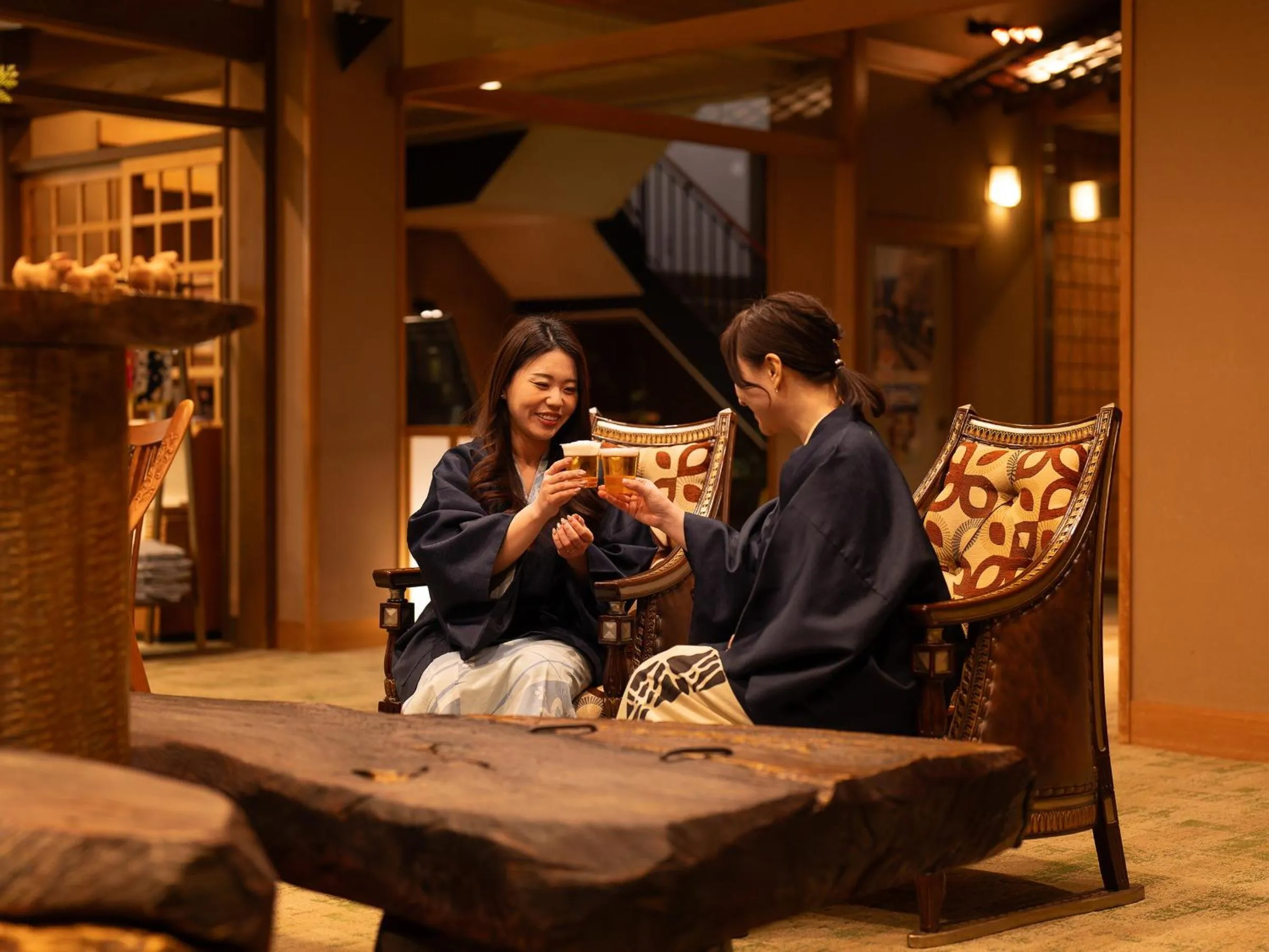 Lobby or reception in Ryokan Gizan