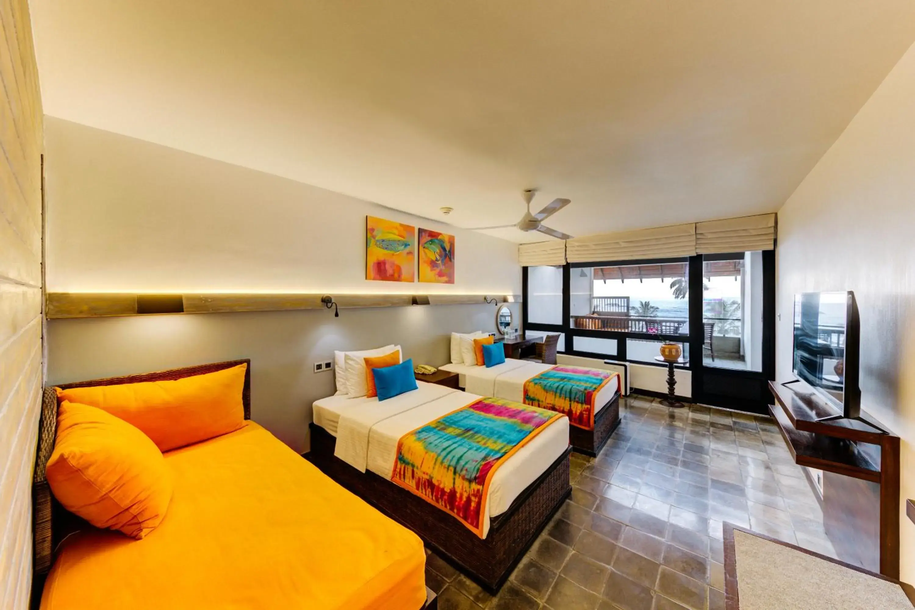 Superior King Ocean View with Balcony - single occupancy - 10% discount on F&B, 15% on SPA in Hikka Tranz by Cinnamon Superior King Ocean View with Balcony - single occupancy - 10% discount on F&B, 15% on SPA in Hikka Tranz by Cinnamon