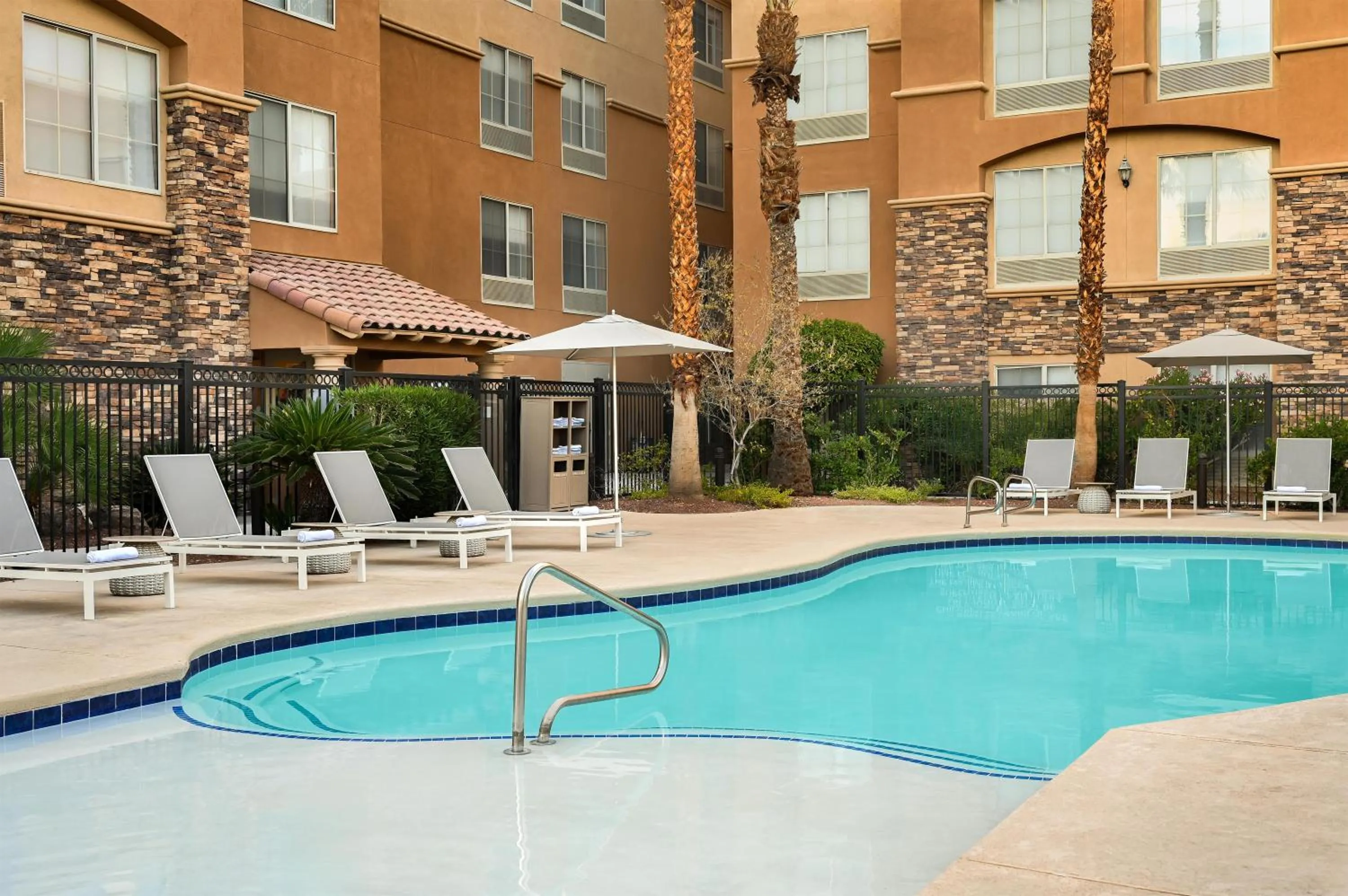 Pool view in Hilton Garden Inn Las Vegas Strip South
