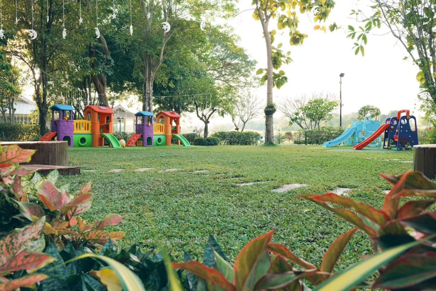 Children play ground in Tubtim Siam River Kwai Resort