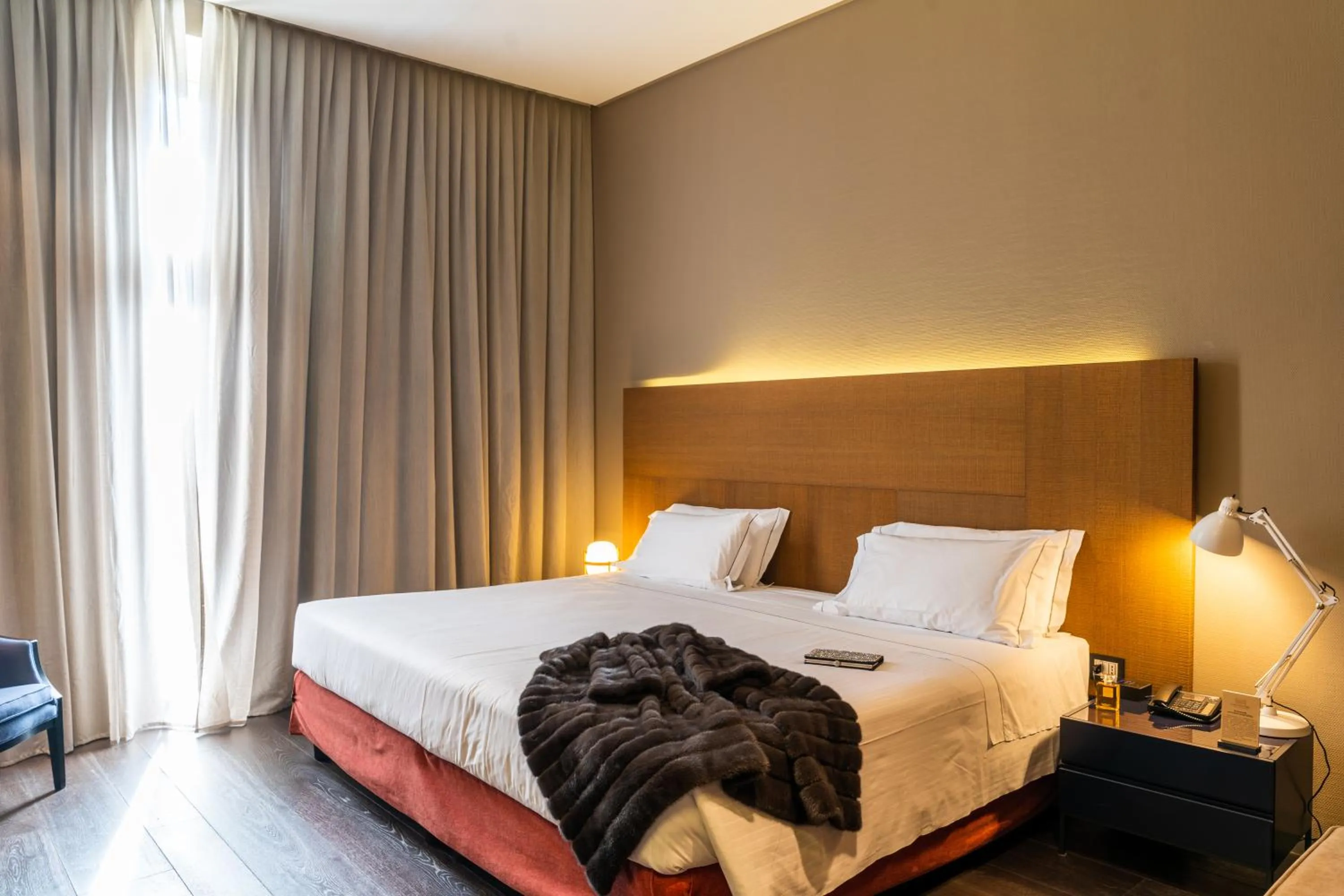 Bedroom, Bed in Grand Hotel Billia