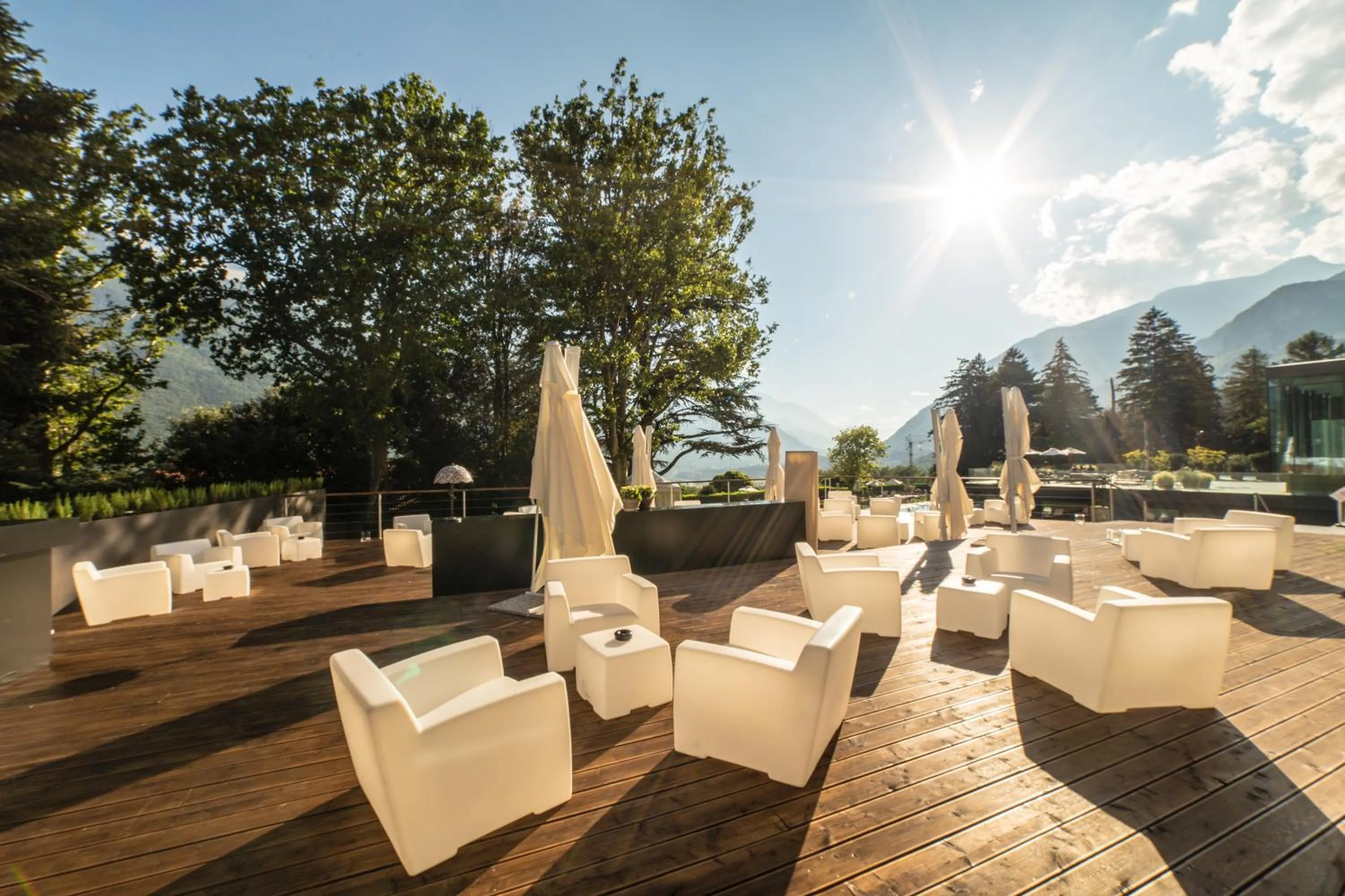 Garden in Grand Hotel Billia