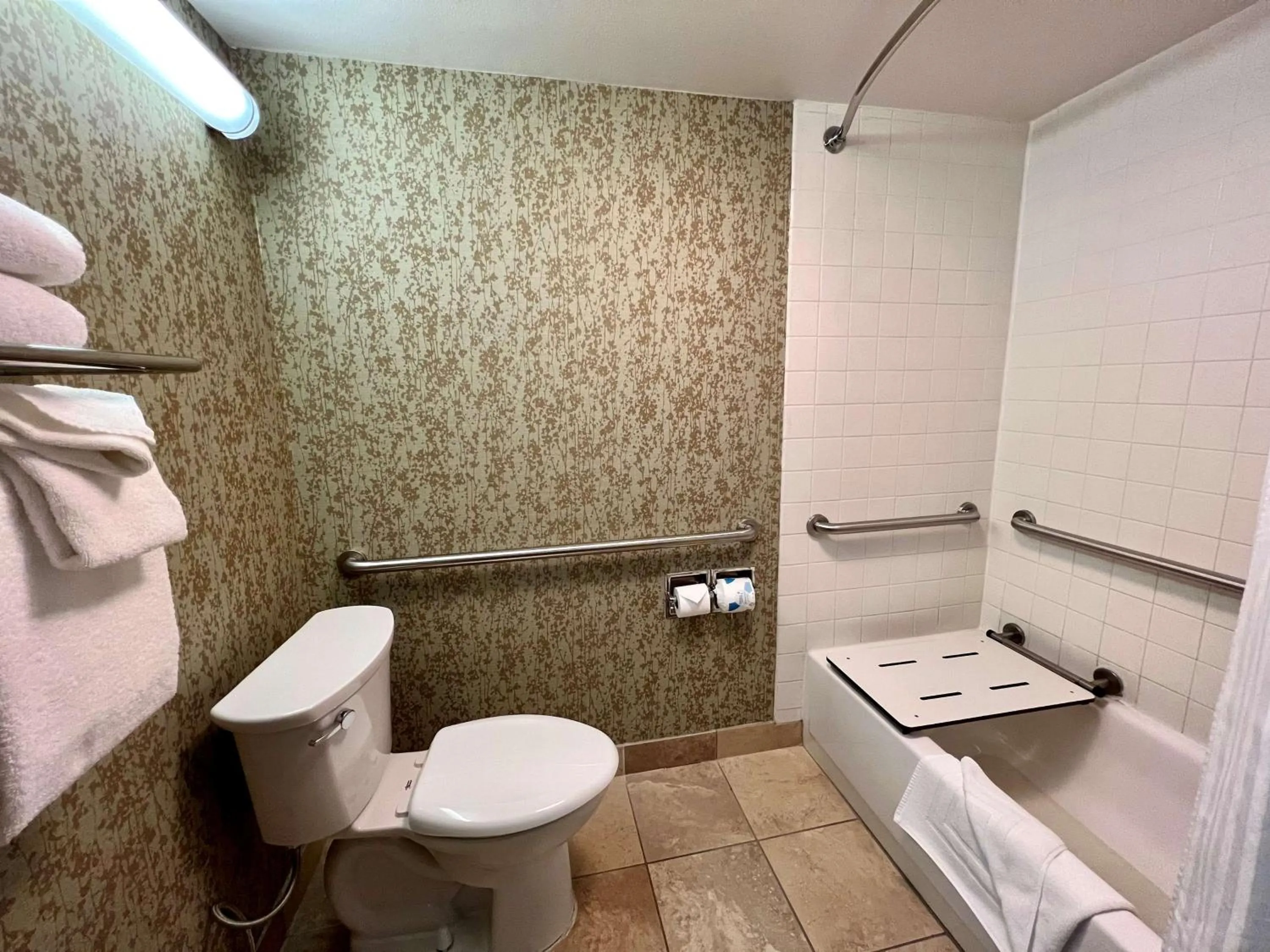 Bathroom in Salt Lake Plaza Hotel SureStay Collection by Best Western