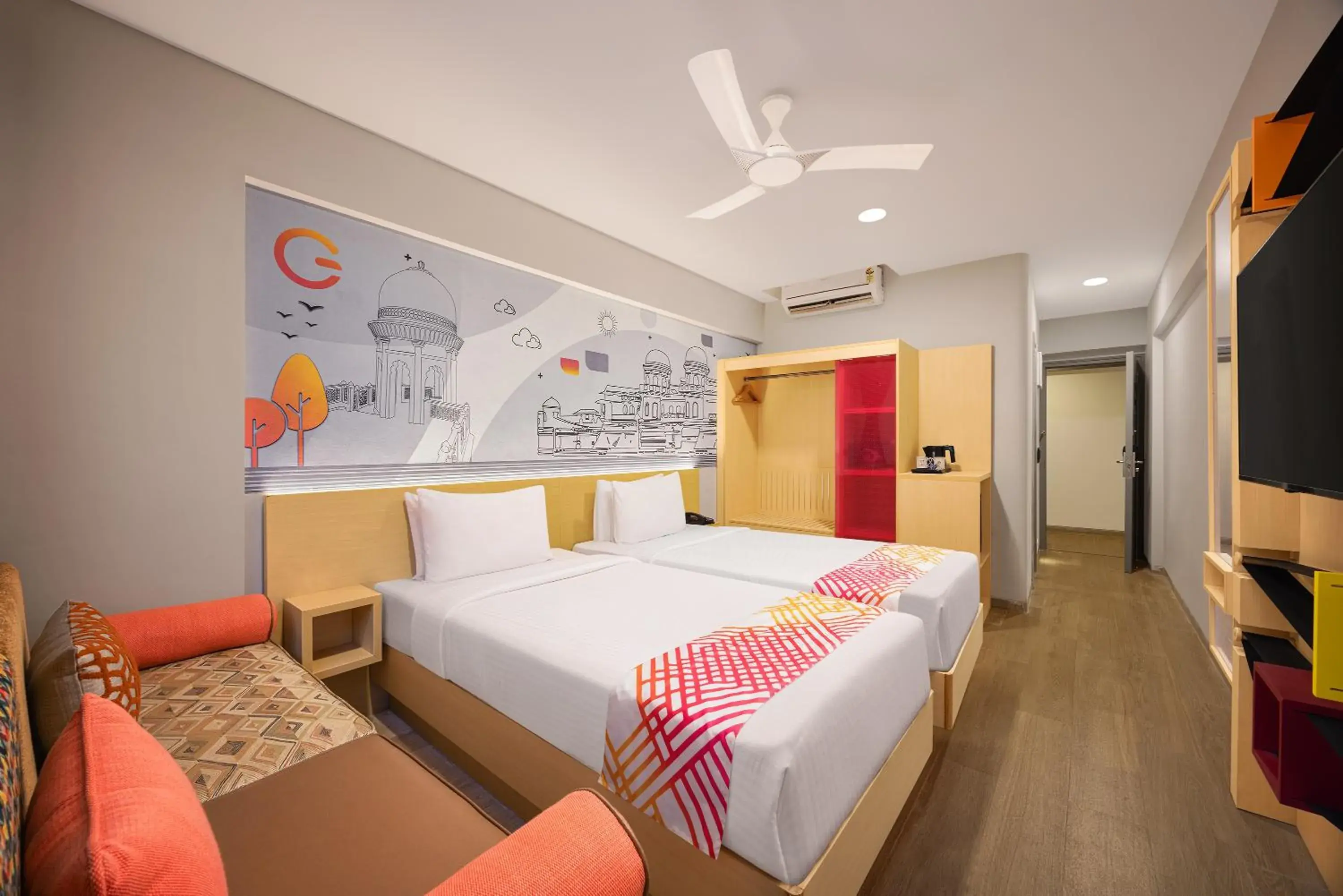 Luxe Twin Room in Ginger Agartala Luxe Twin Room in Ginger Agartala