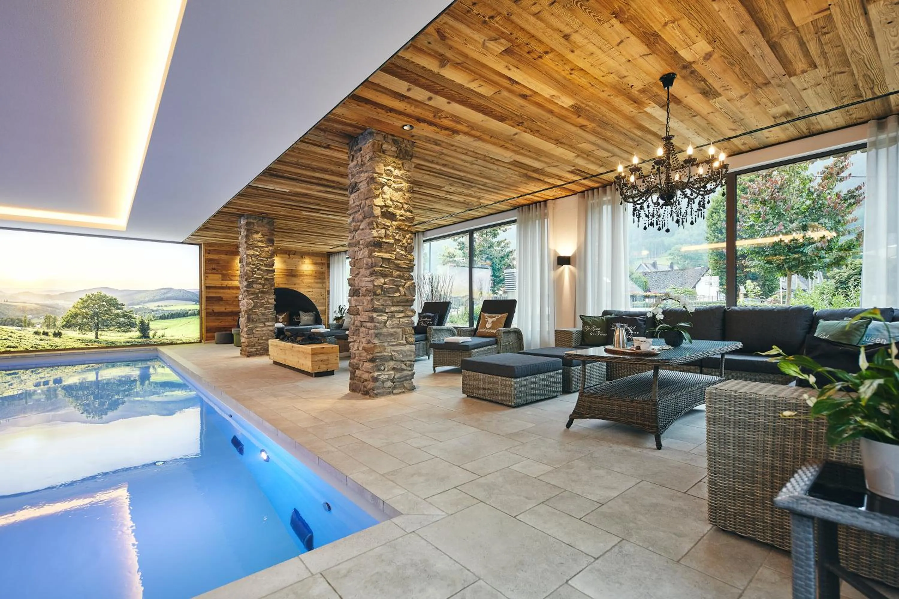 Swimming pool in Landhotel Voss im TalVital