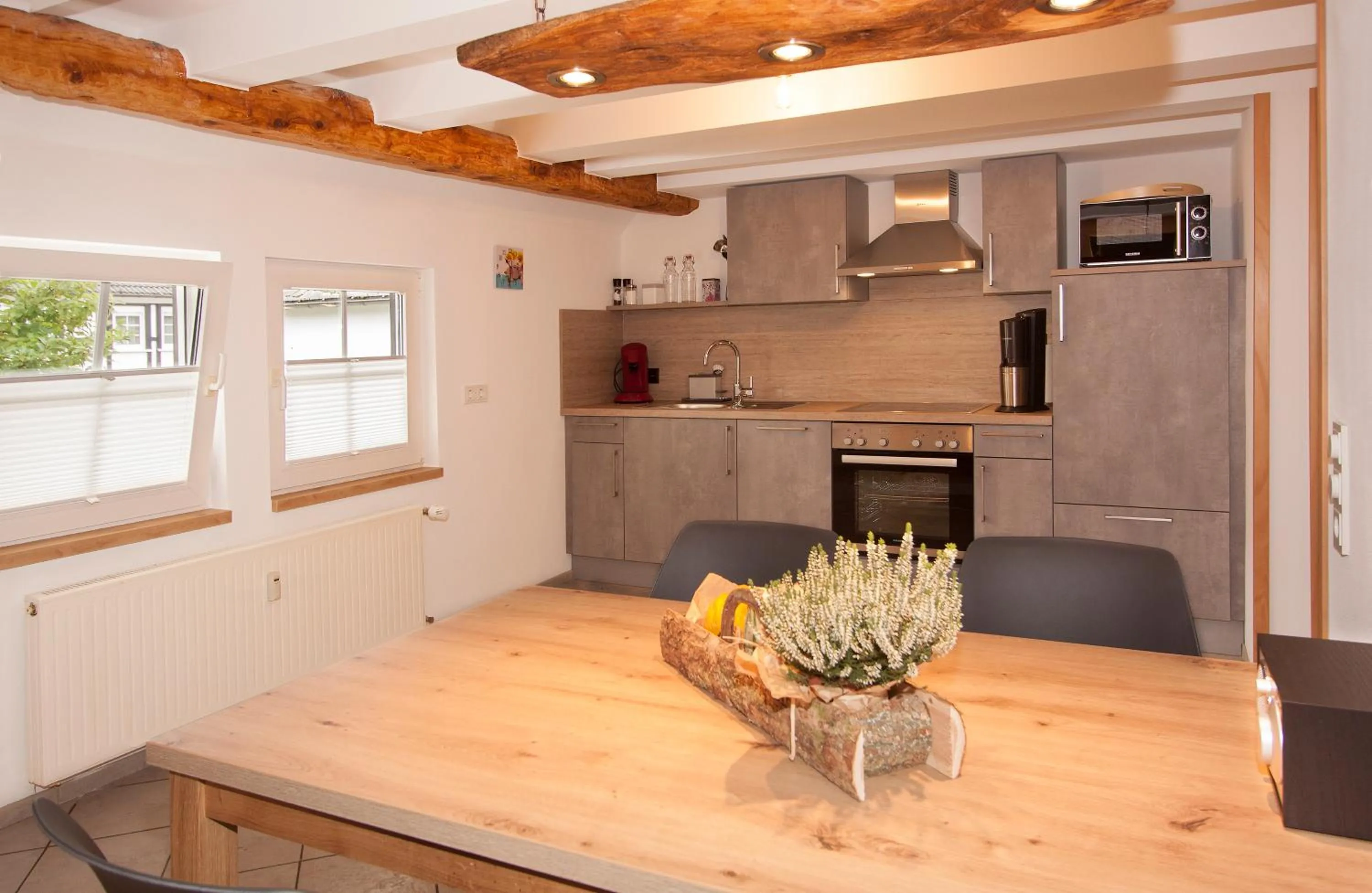 Kitchen or kitchenette in Landhotel Voss im TalVital