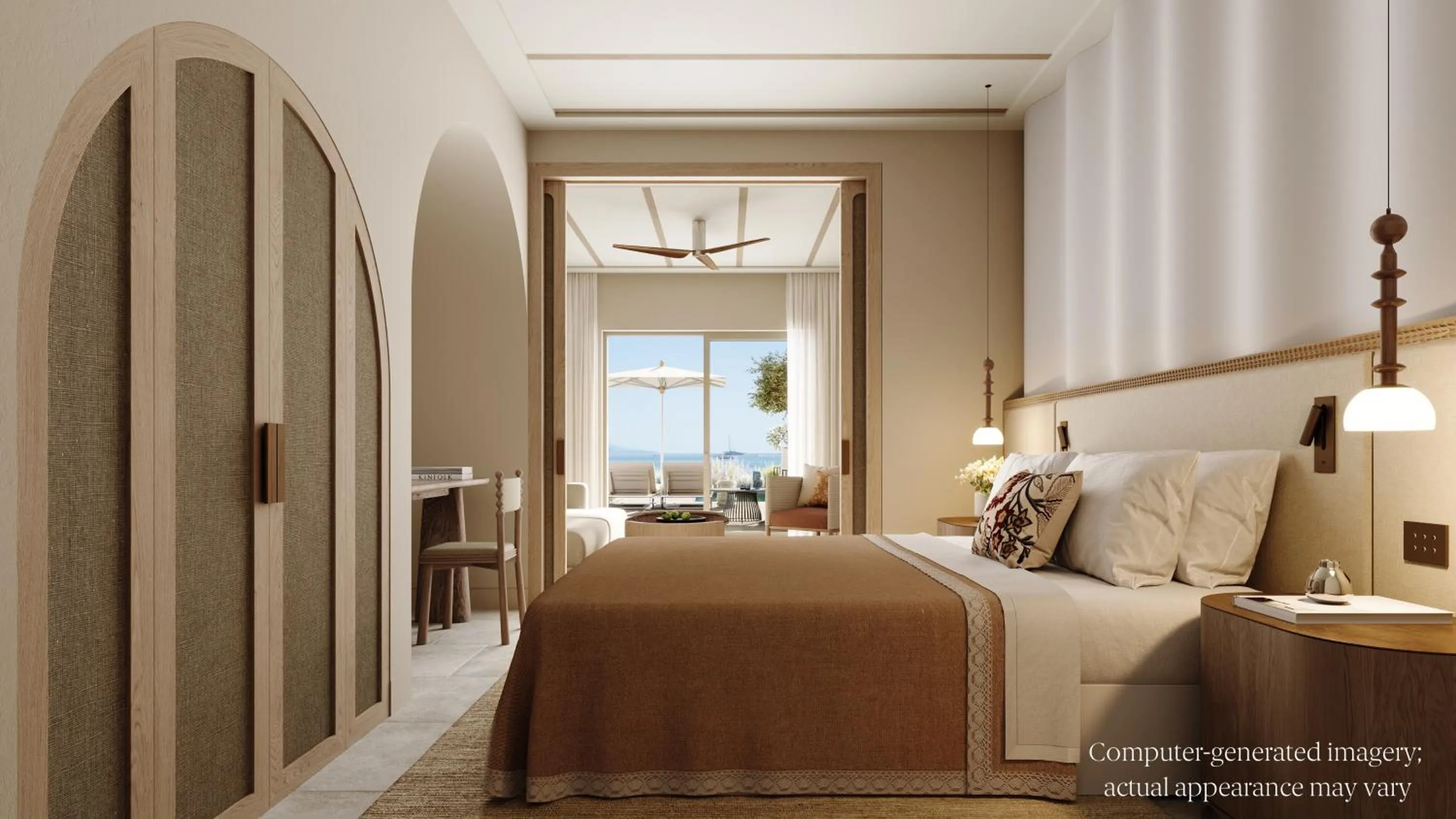 Bedroom, Bed in Parga Beach Resort