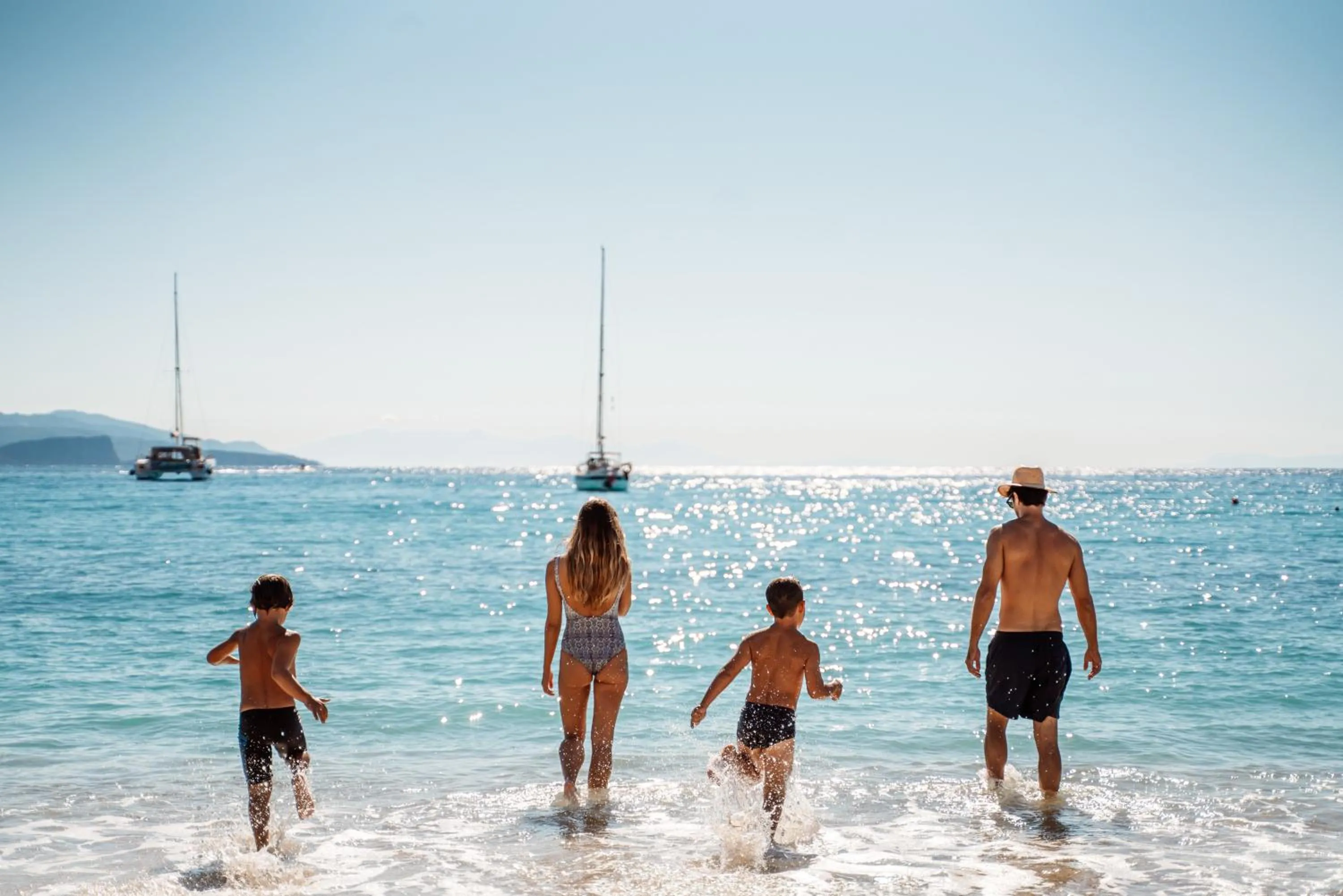 Family in Parga Beach Resort