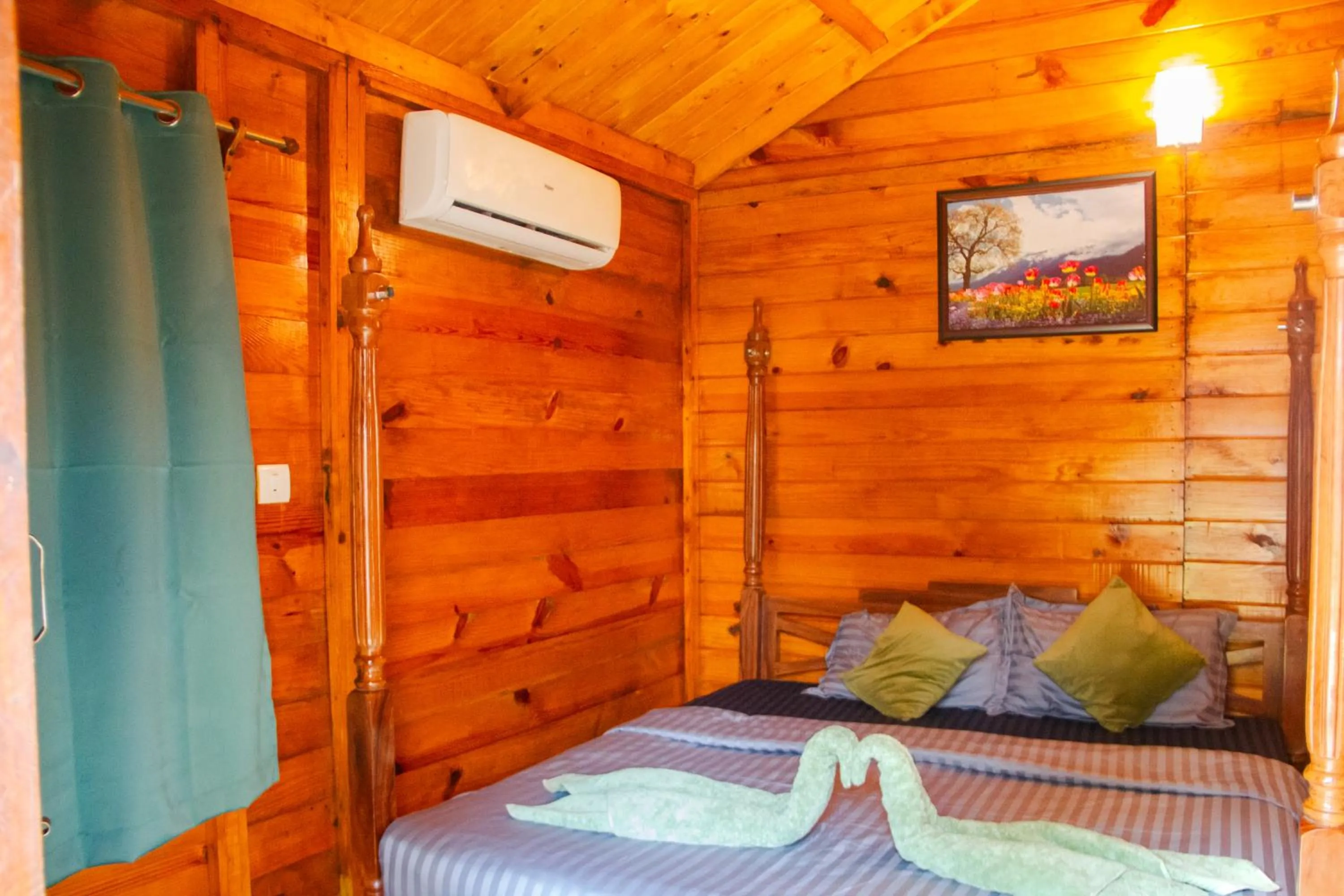 Bed in O3 Beach Resort