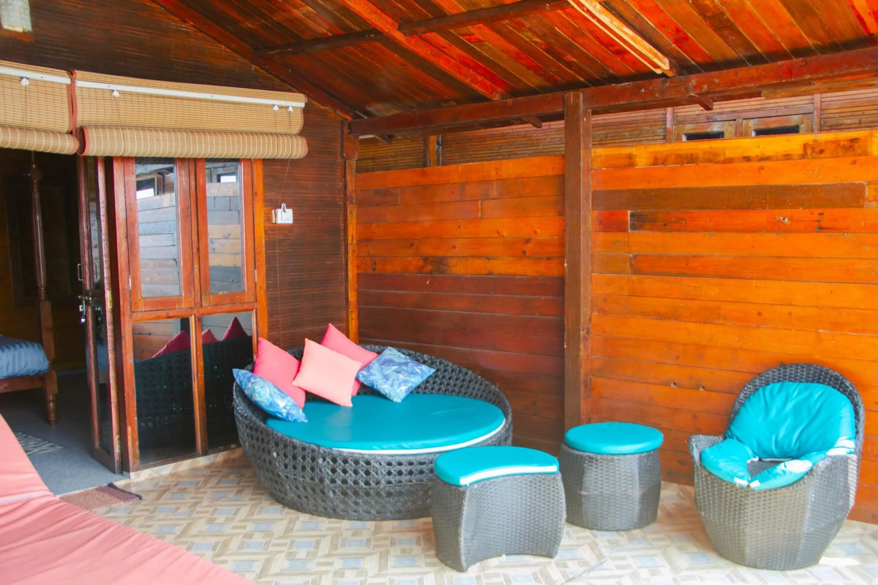 Seating area in O3 Beach Resort