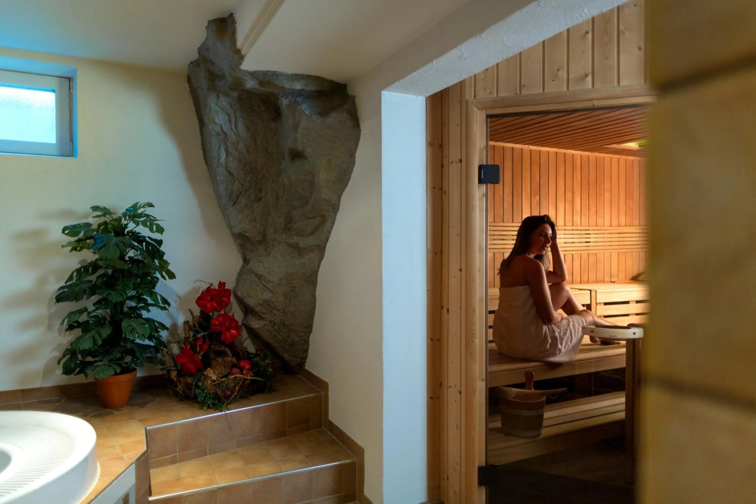 Hot Tub in Komfort-Hotel Stockinger