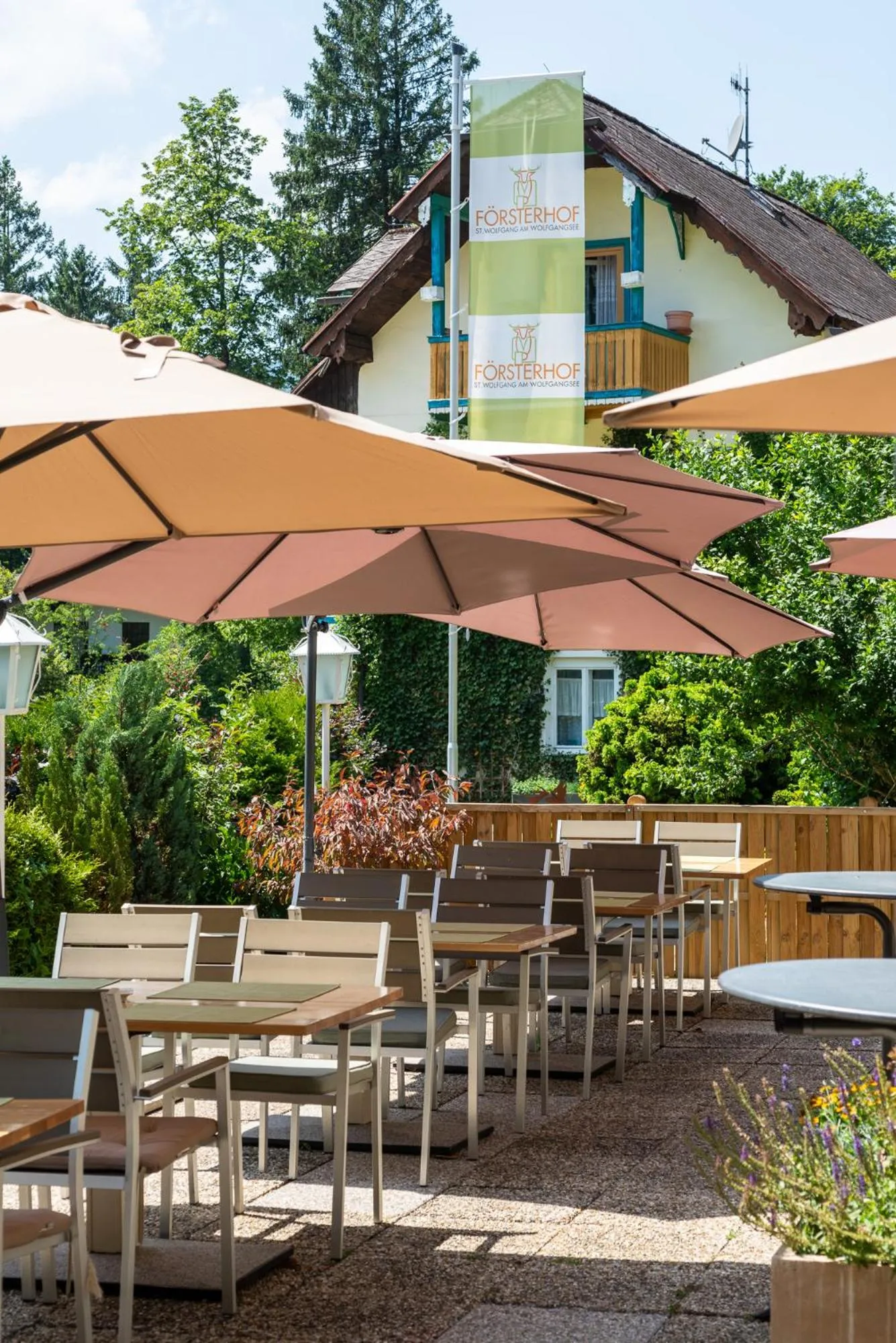 Balcony/Terrace in Hotel Försterhof lebe pur, genieße den Tag