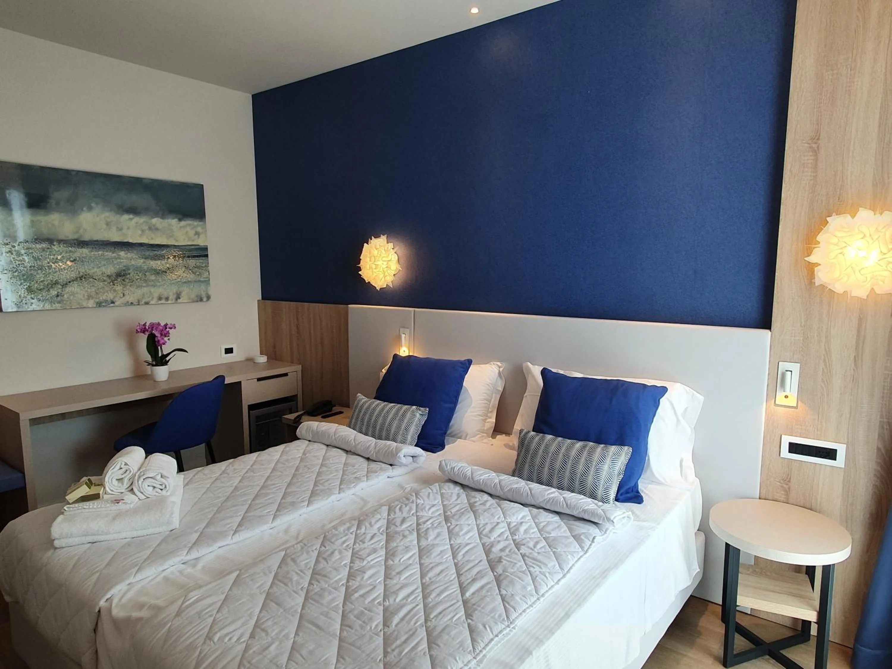 Bed in Hotel Galassia Suites & Spa