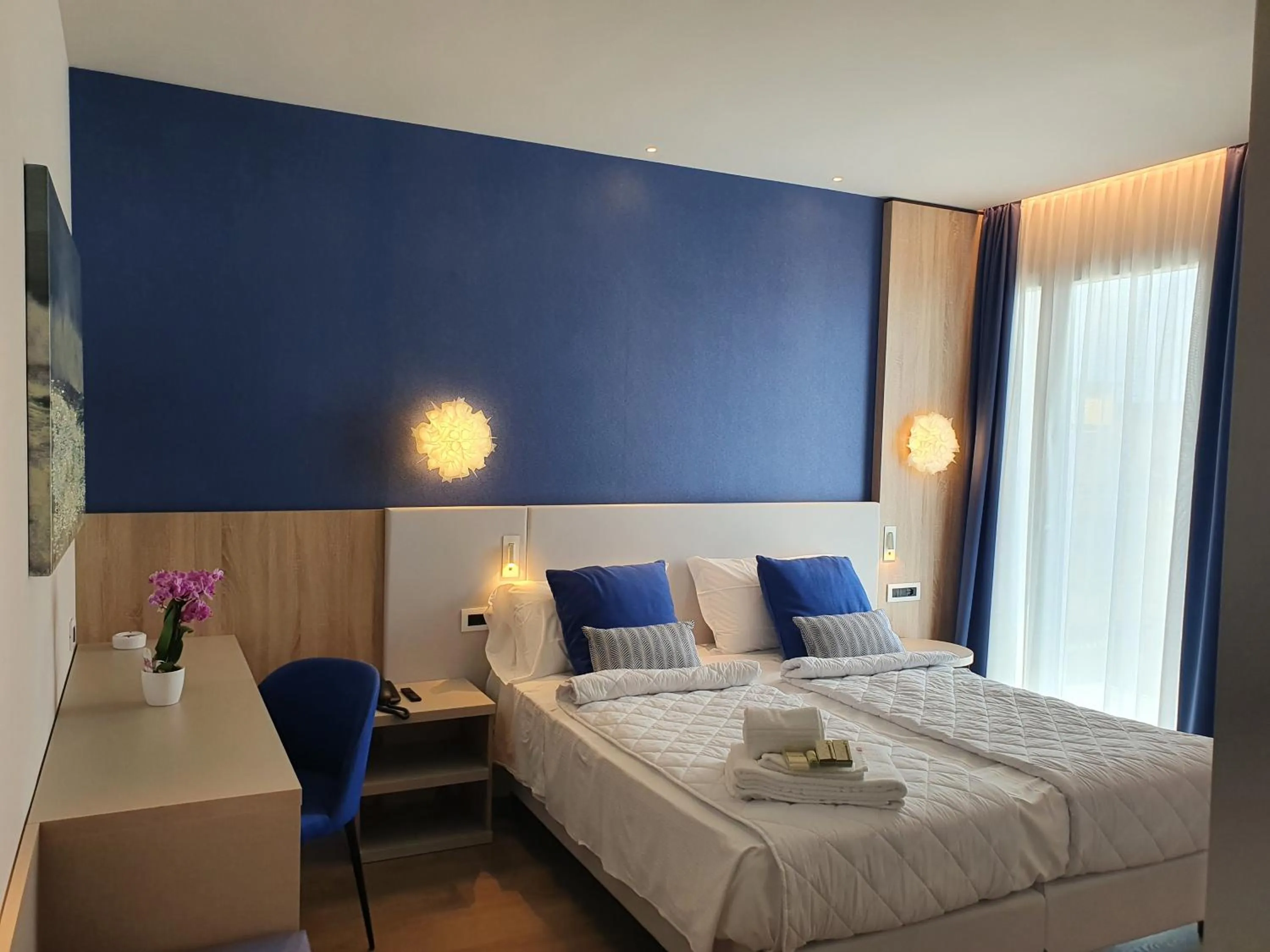 Bed in Hotel Galassia Suites & Spa