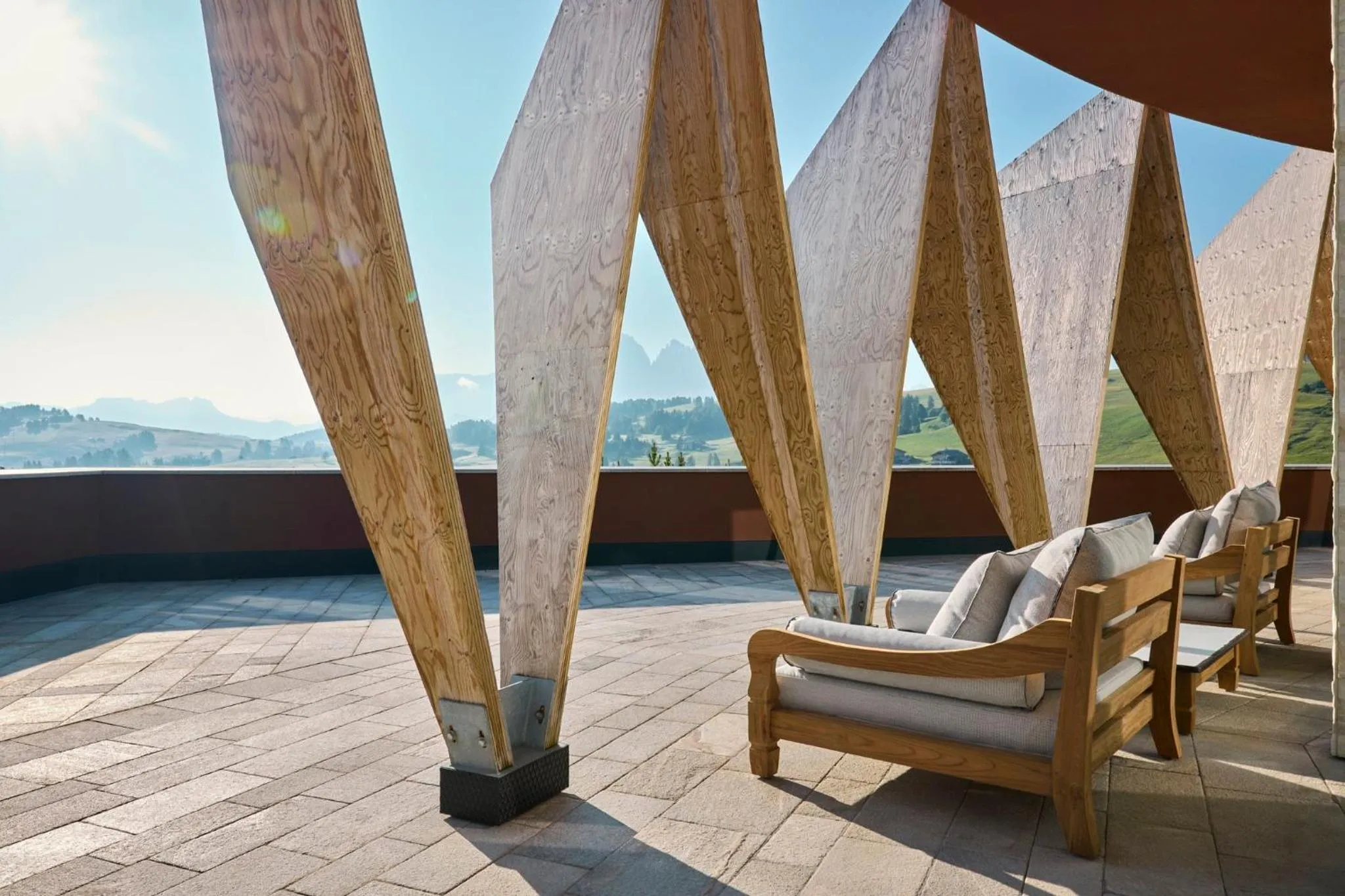 Photo of the whole room in COMO Alpina Dolomites