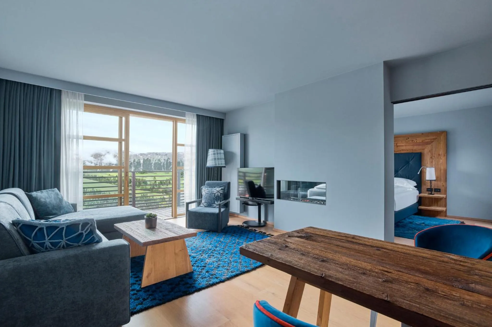 Photo of the whole room in COMO Alpina Dolomites