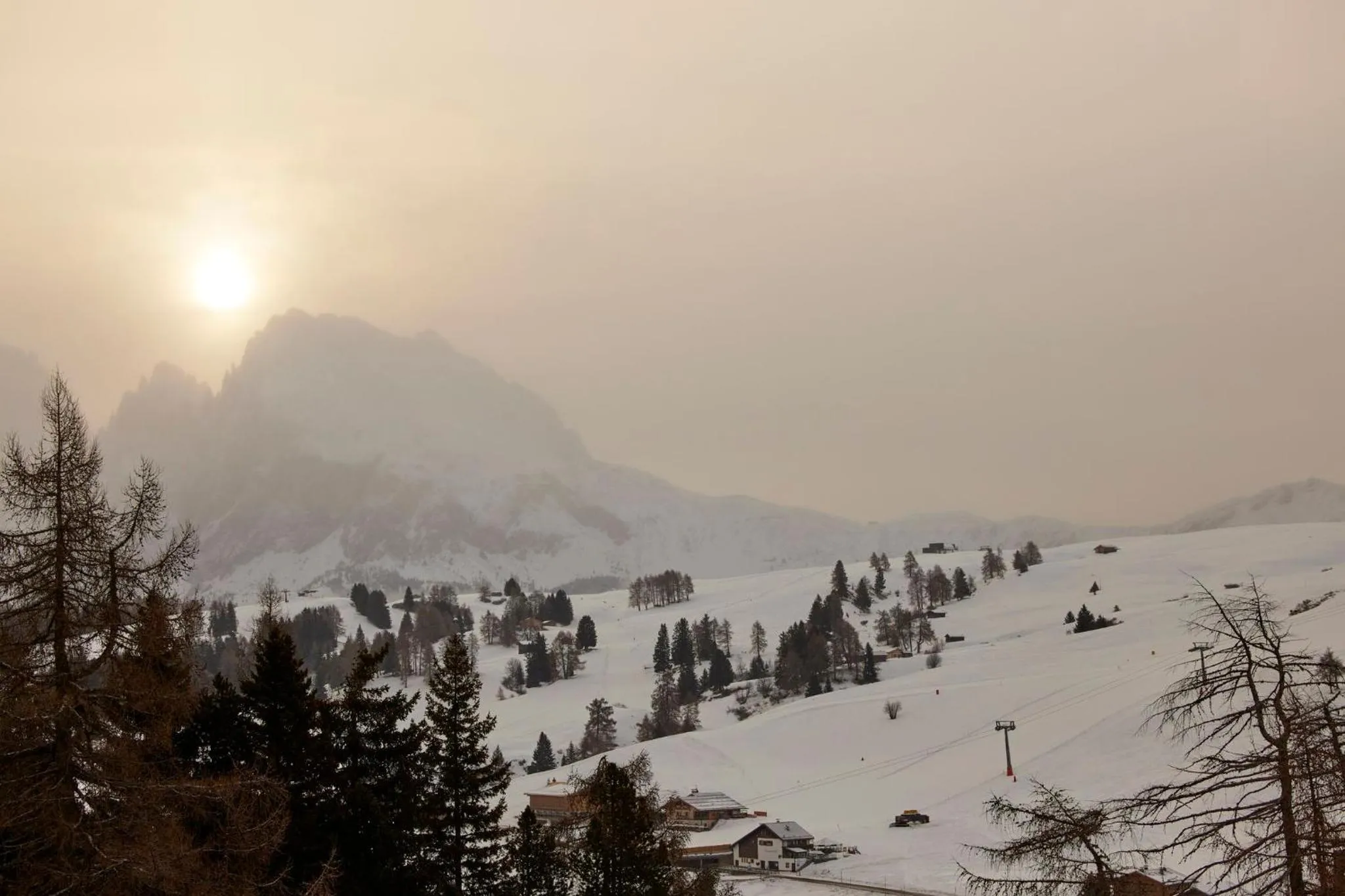 Bird's eye view in COMO Alpina Dolomites