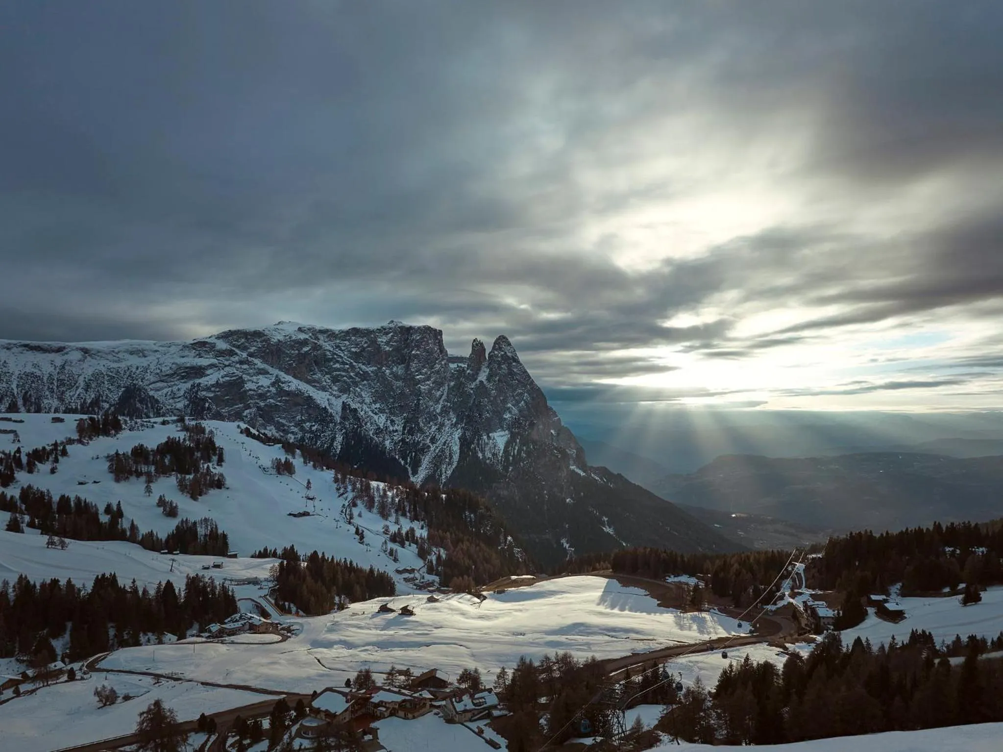 Bird's eye view in COMO Alpina Dolomites