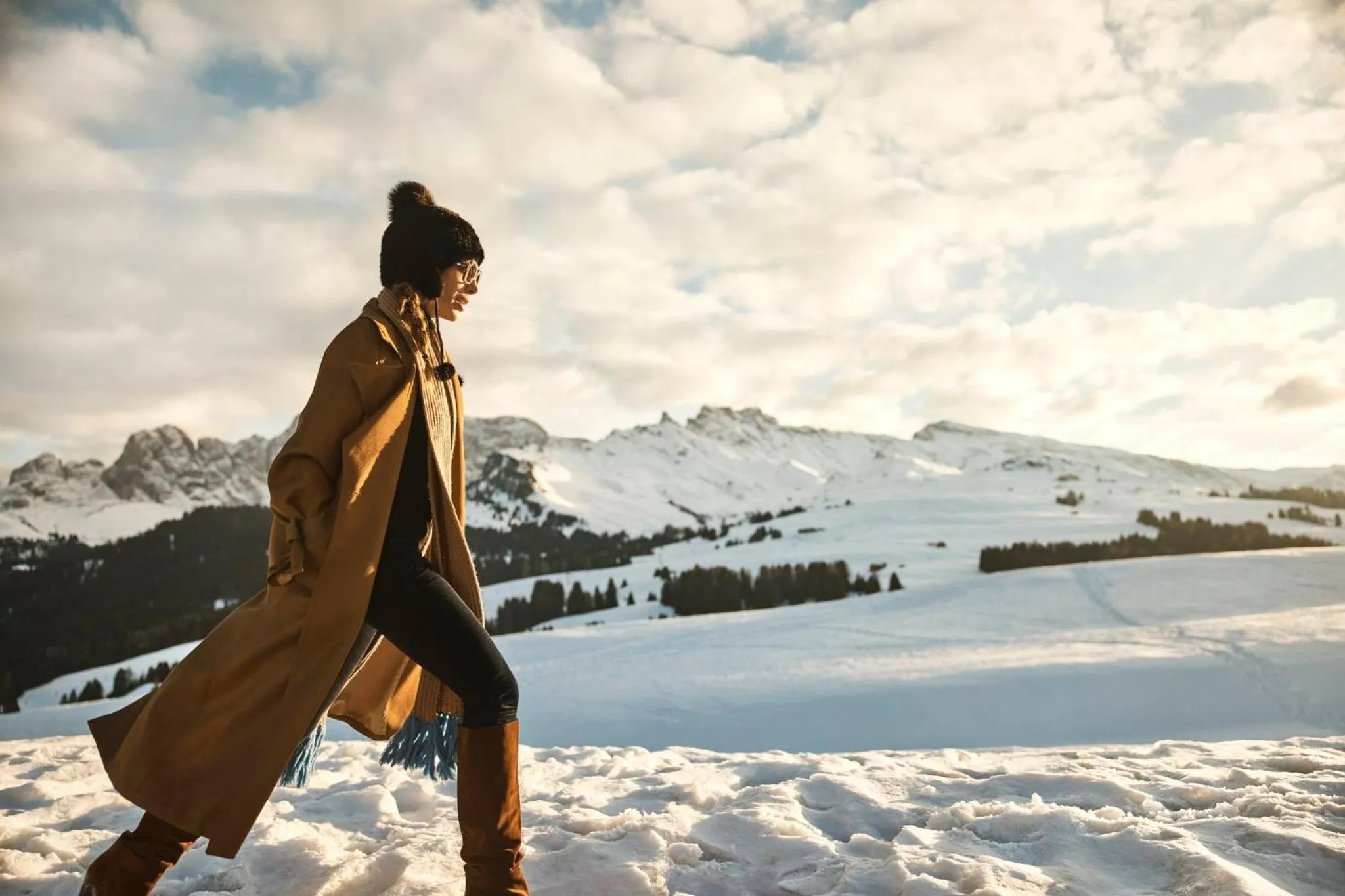 Skiing in COMO Alpina Dolomites