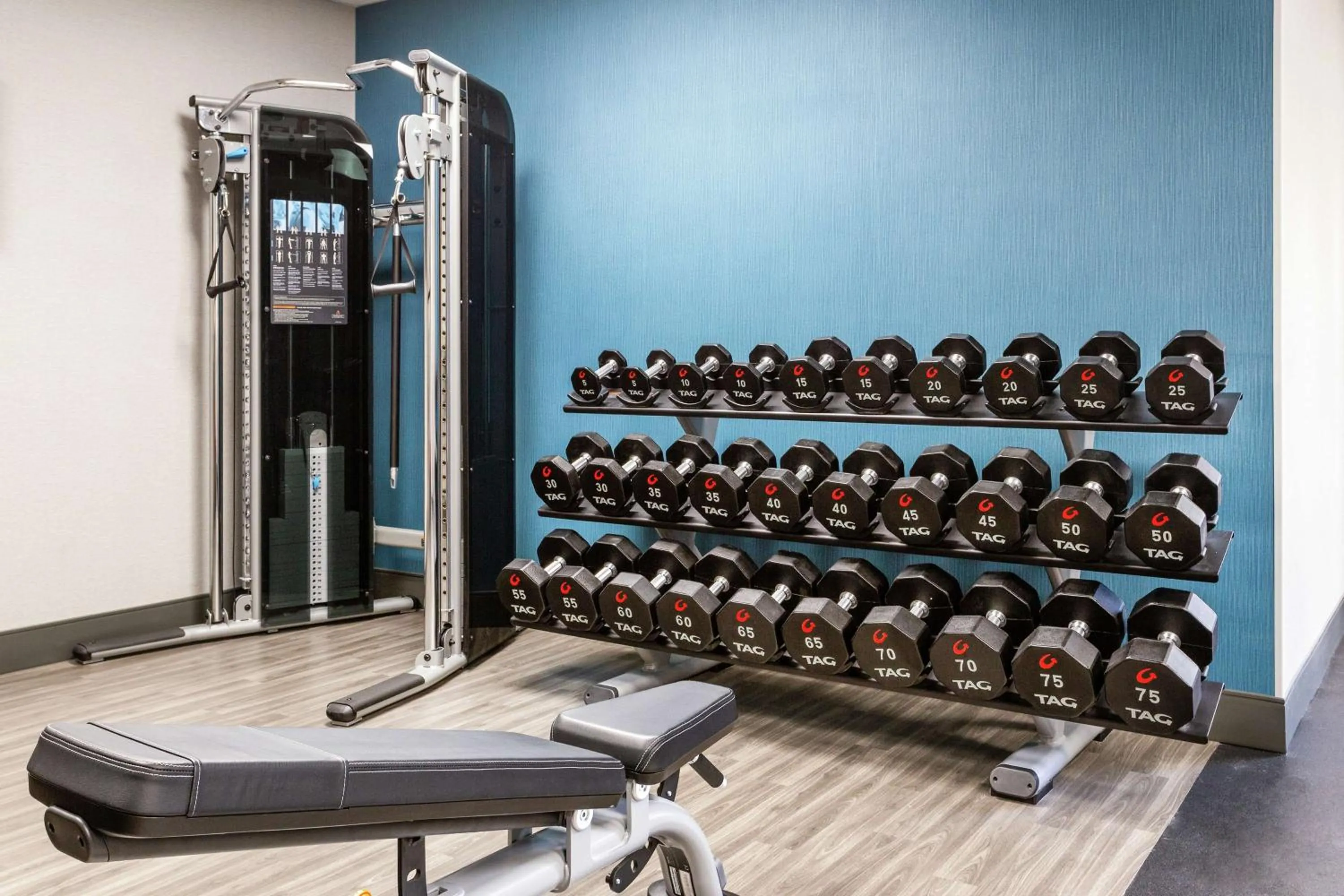 Fitness centre/facilities in Hampton Inn & Suites Orlando International Drive North