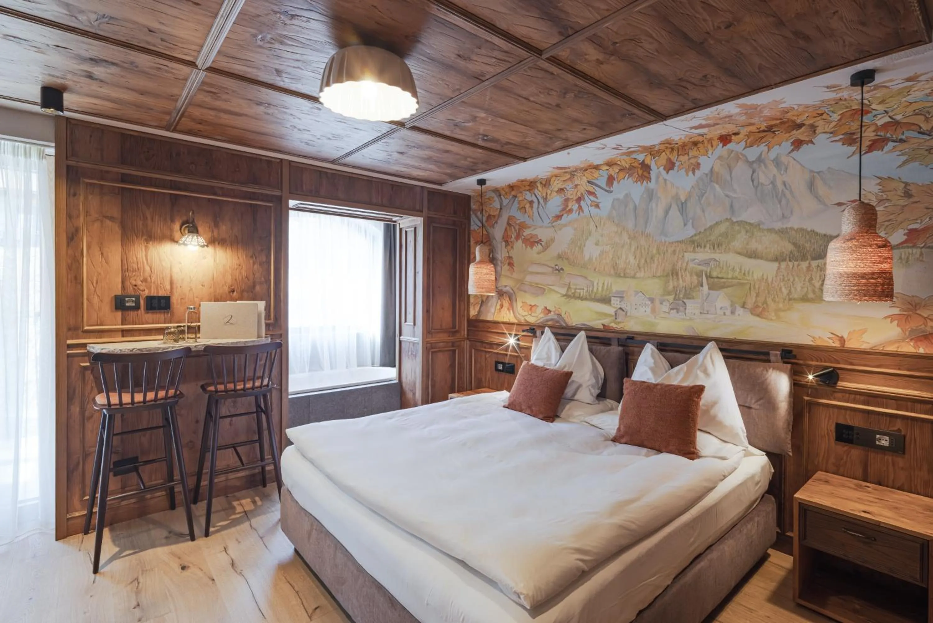 Bed in Latemar - Hotel Suites Spa