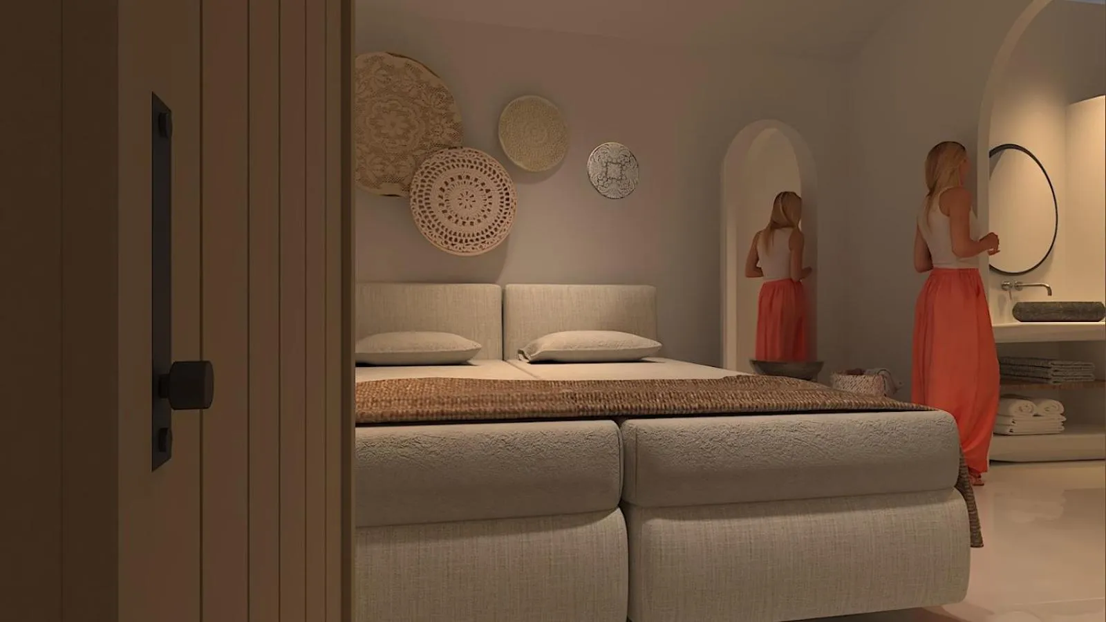 Bedroom, Bed in Esperas