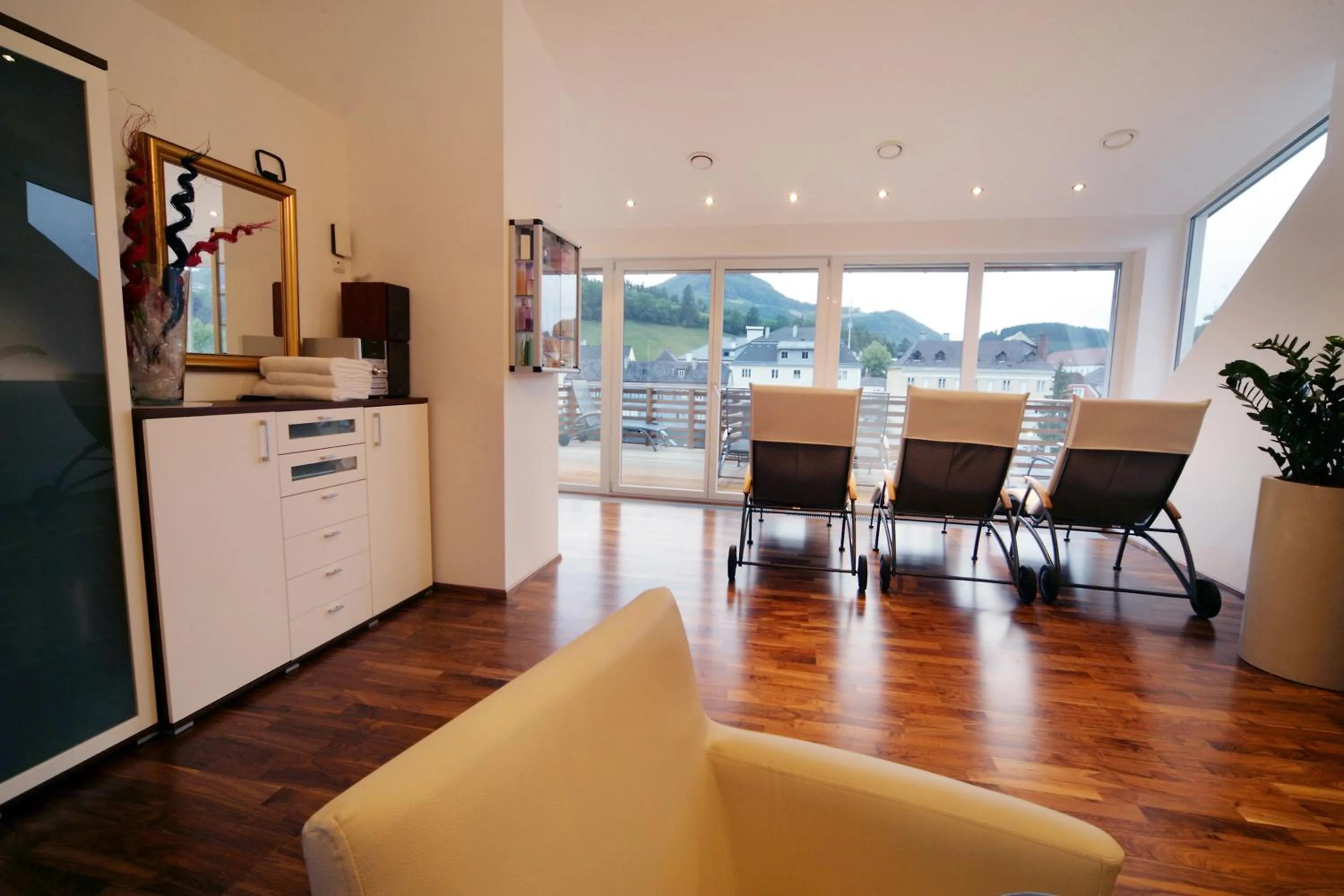 Seating area in Landhotel Moshammer