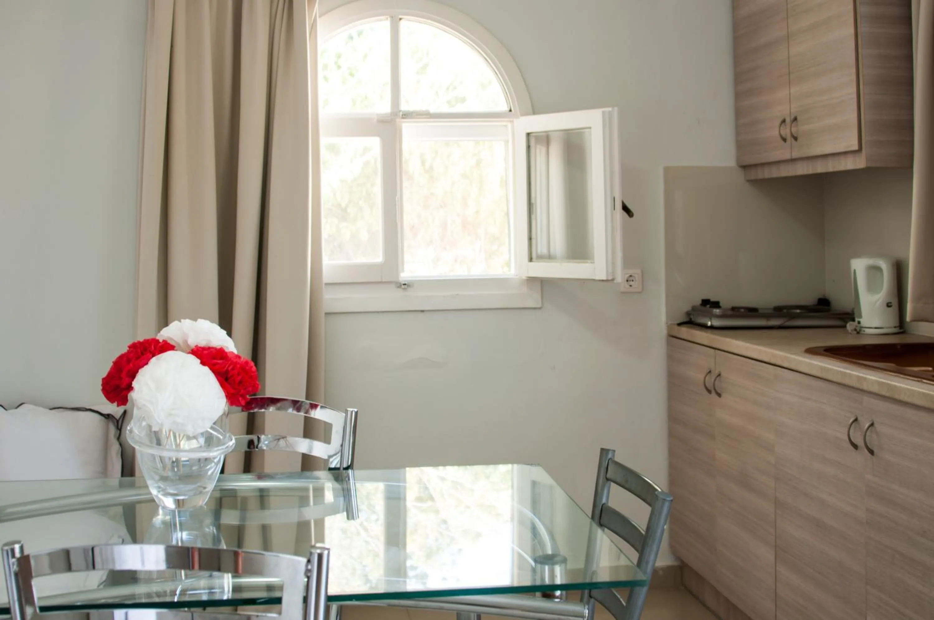 Kitchen or kitchenette in Sunny Garden Hotel