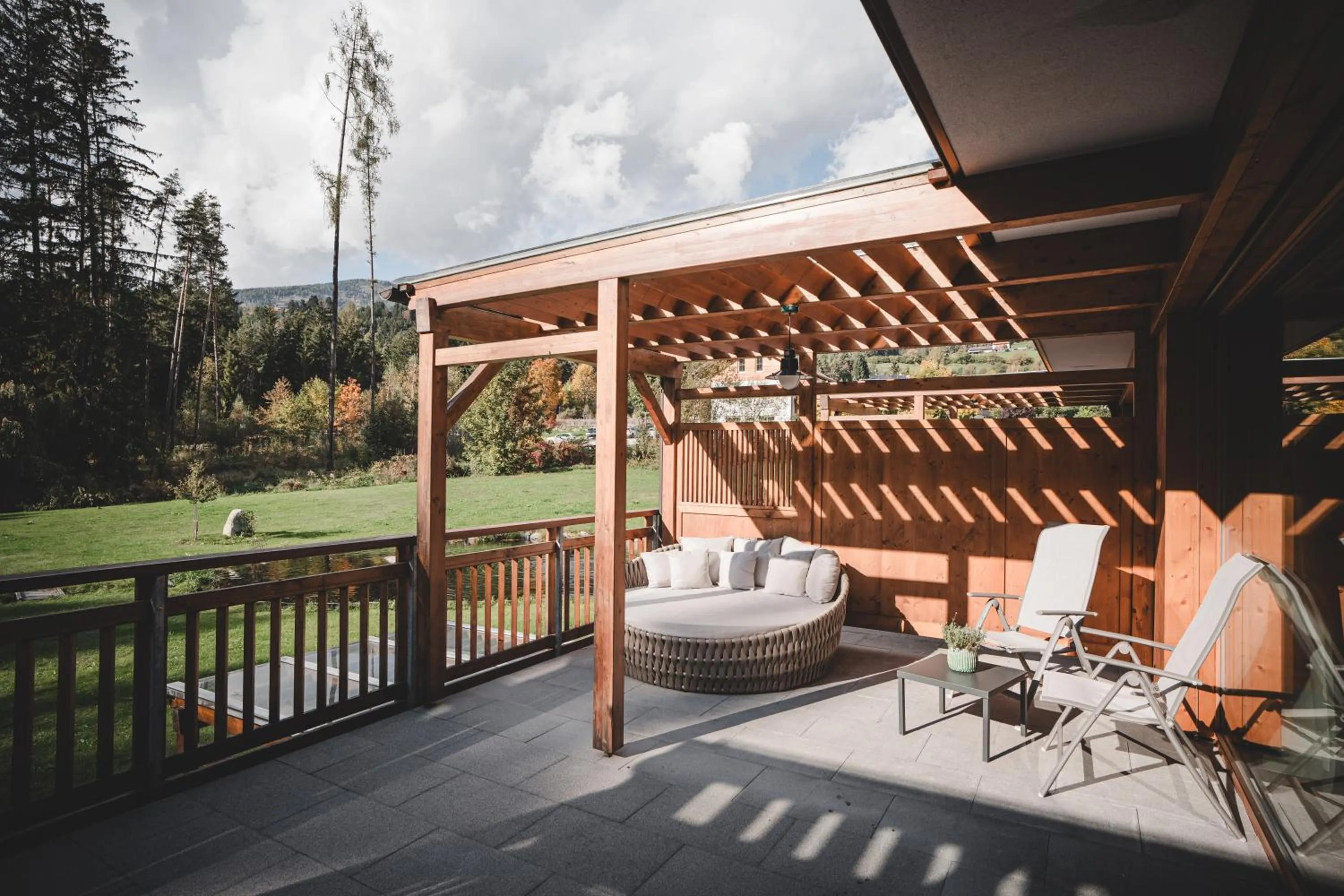 Balcony/Terrace in Hotel Weiher Green Lake