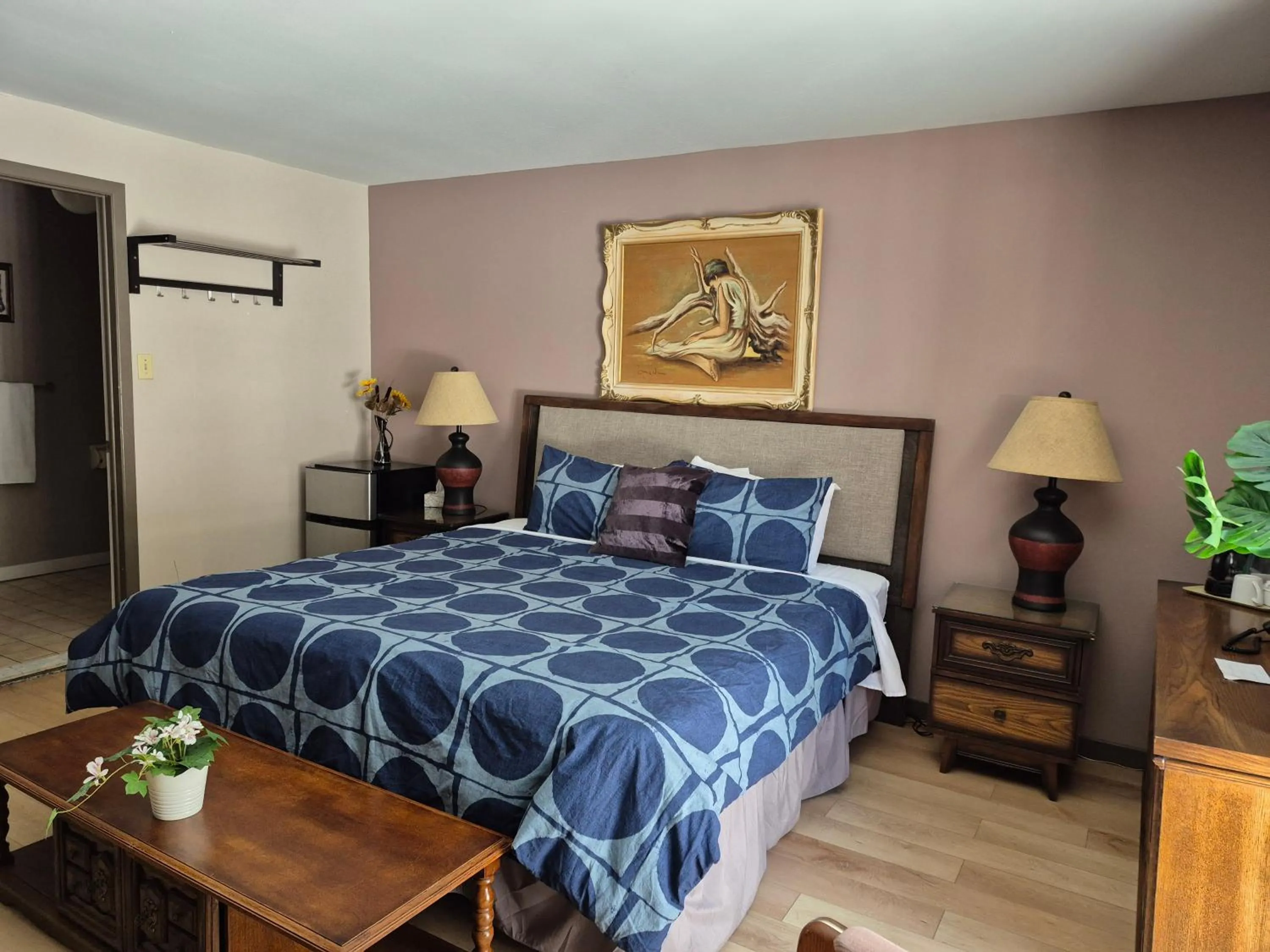 Bed in Motel Le Radisson de Val-David