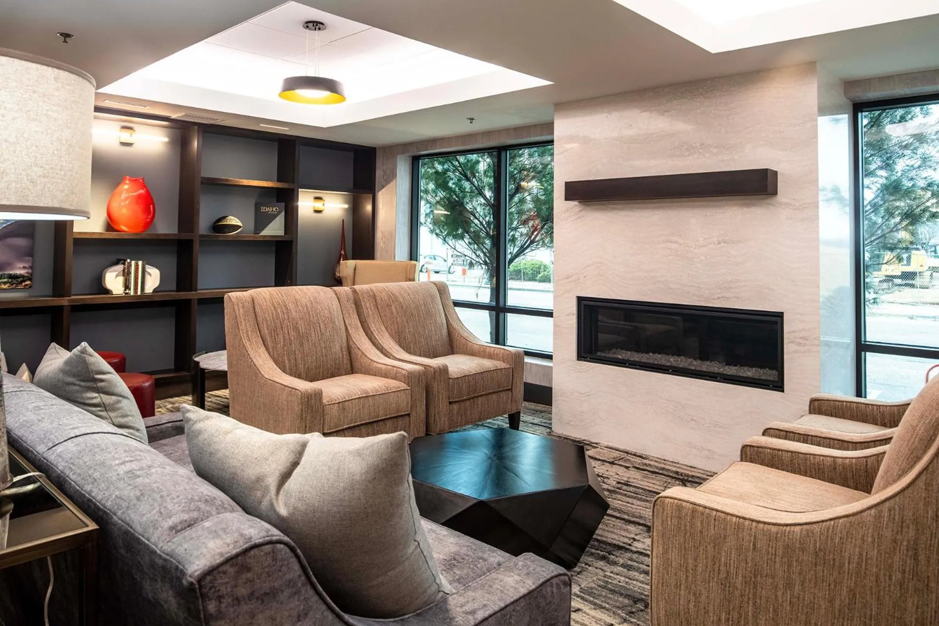 Seating area in Hotel 43 Boise