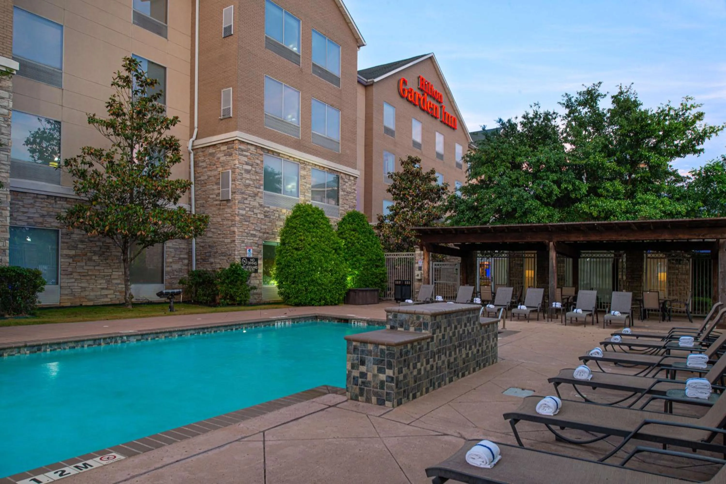 Pool view in Hilton Garden Inn Denton