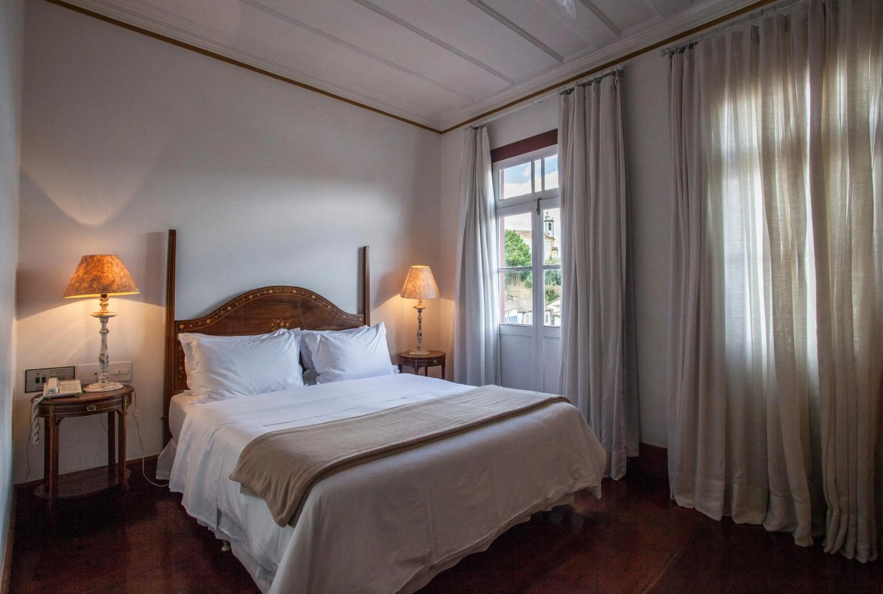 Bed in Hotel Solar do Rosário