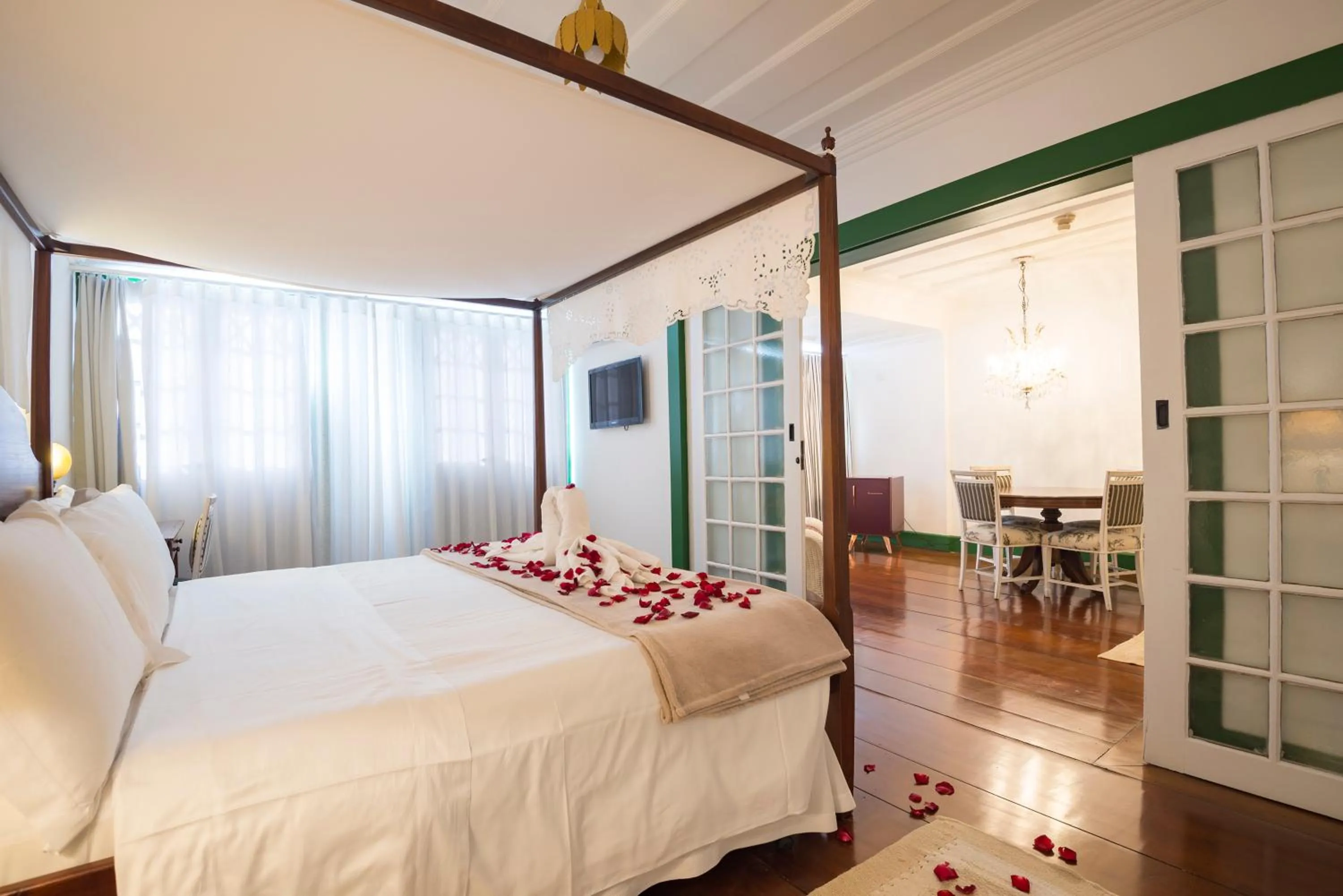 Bed in Hotel Solar do Rosário