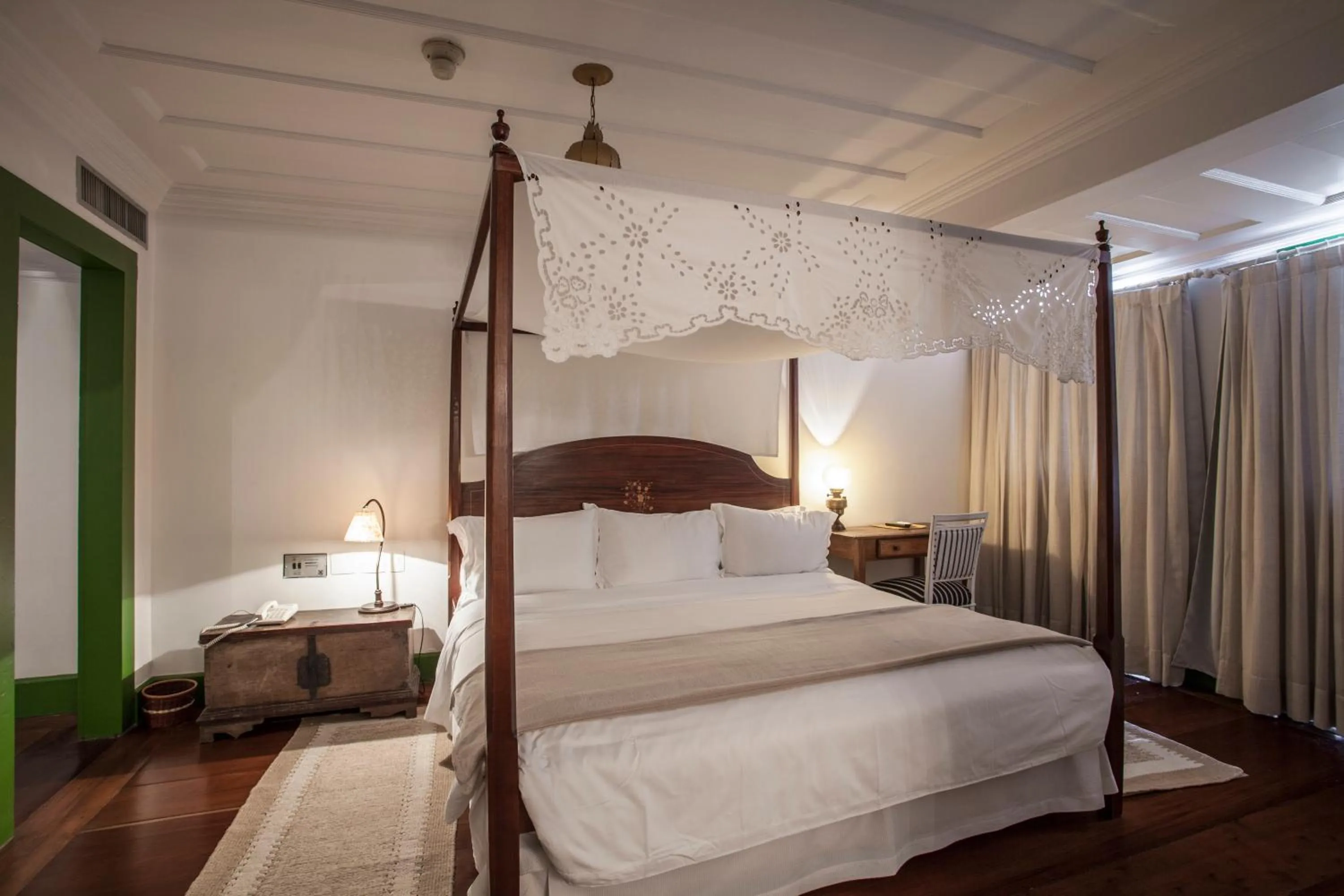 Bed in Hotel Solar do Rosário