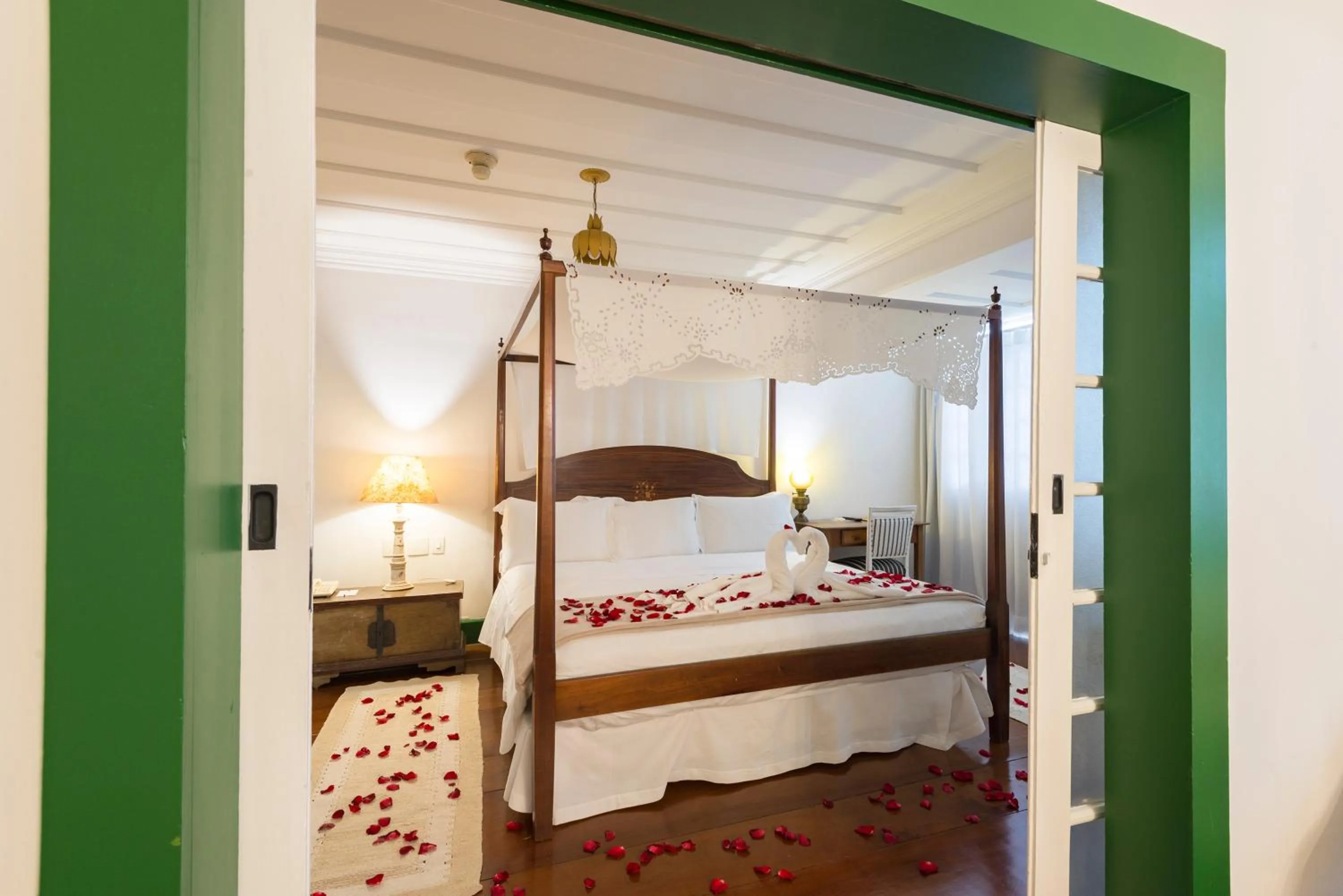 Bed in Hotel Solar do Rosário