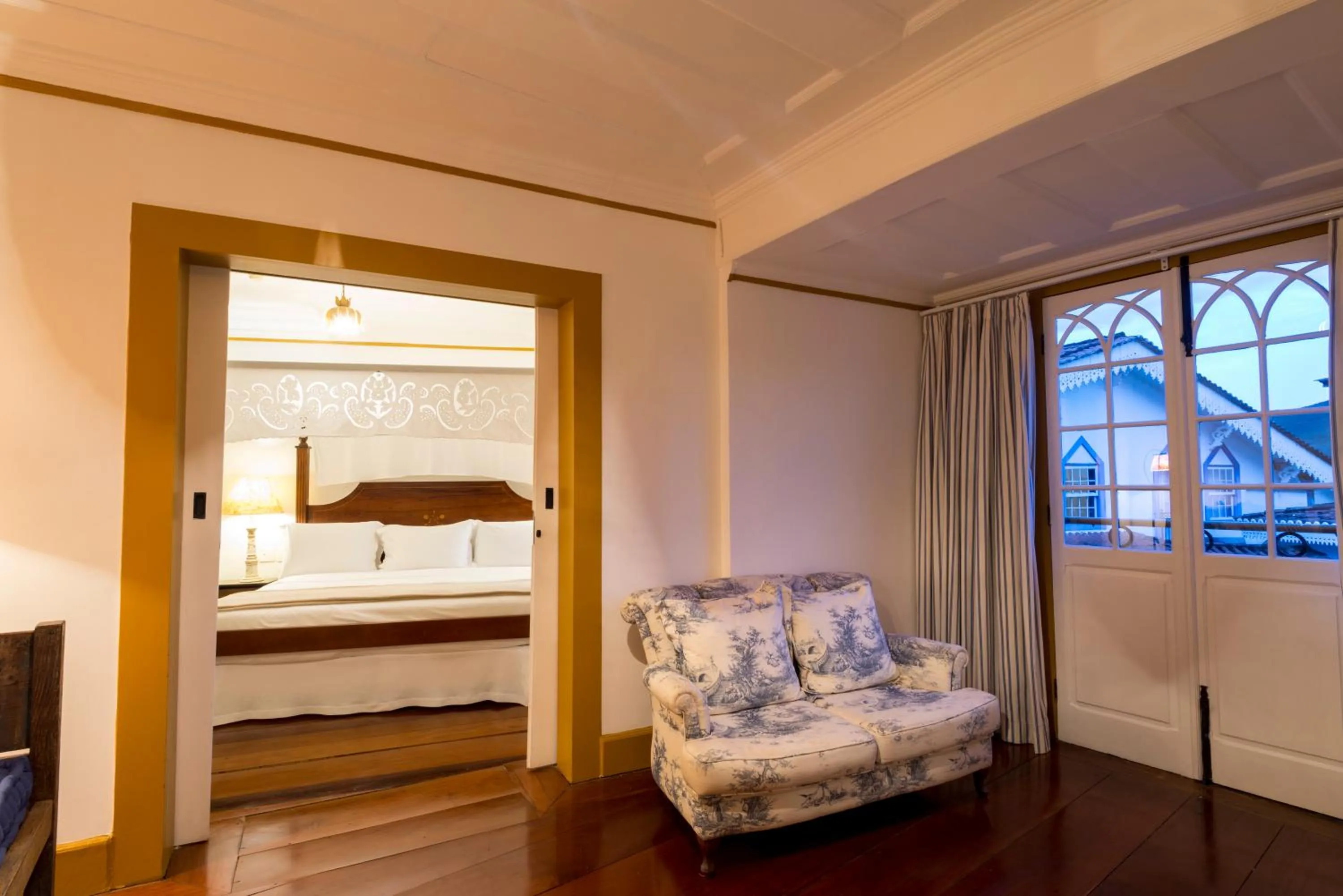 Bed in Hotel Solar do Rosário