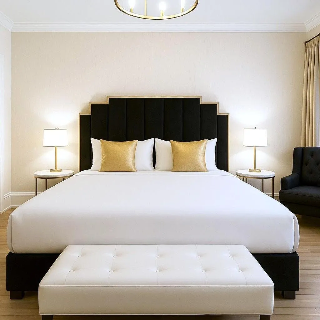 Bedroom, Bed in Hotel Charles-Alexandre - Par Aneyro