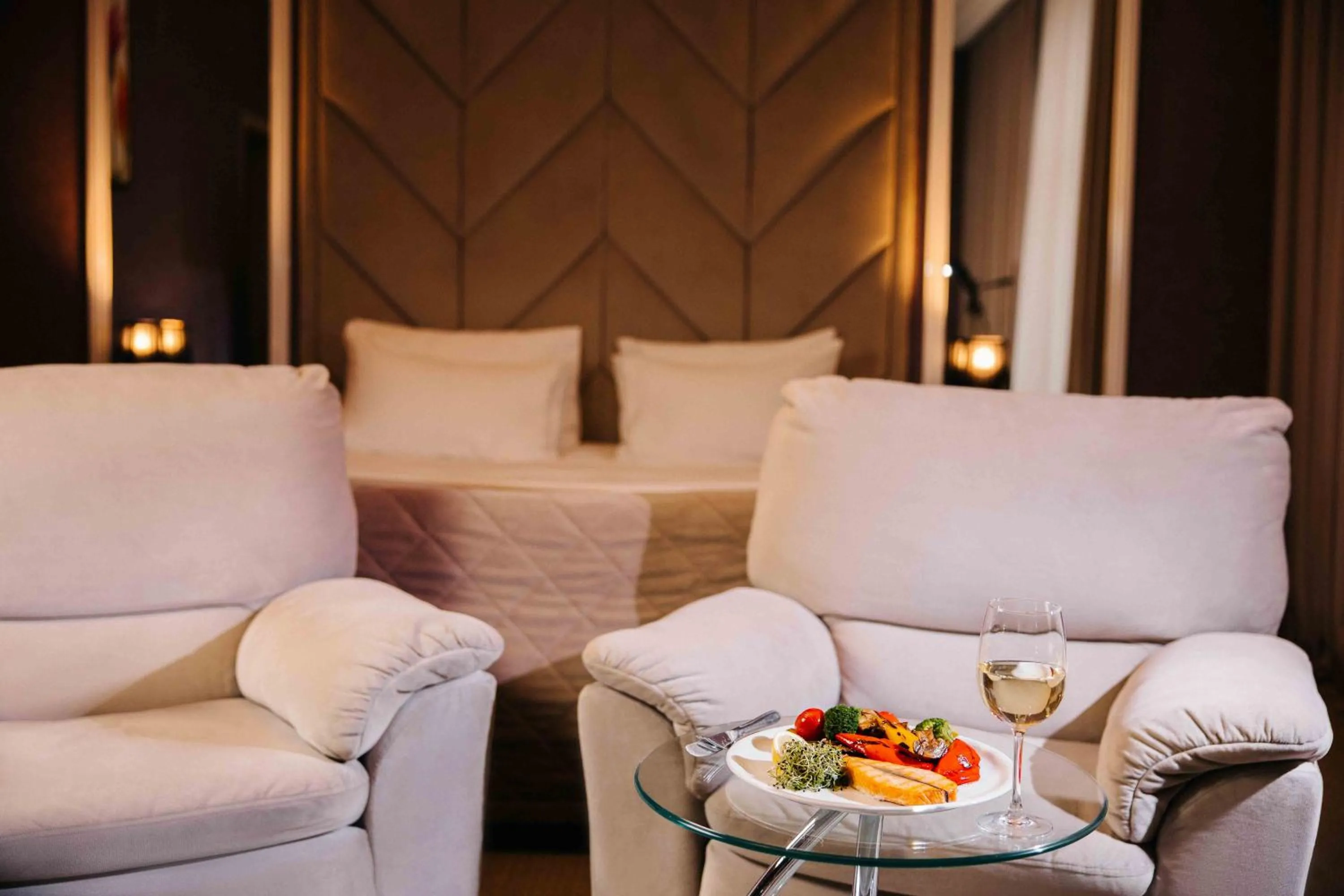 Seating area in Flowers Hotel