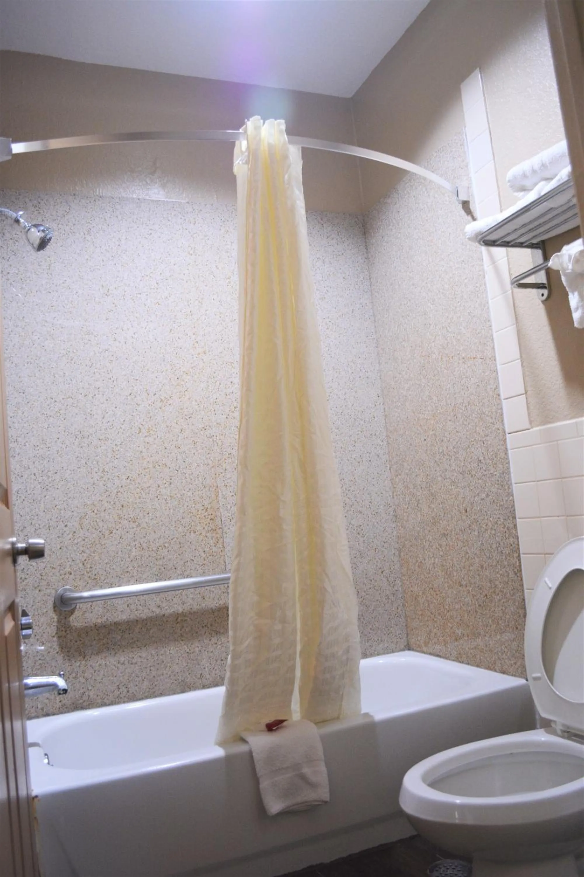 Bathroom in Super 8 by Wyndham Galveston