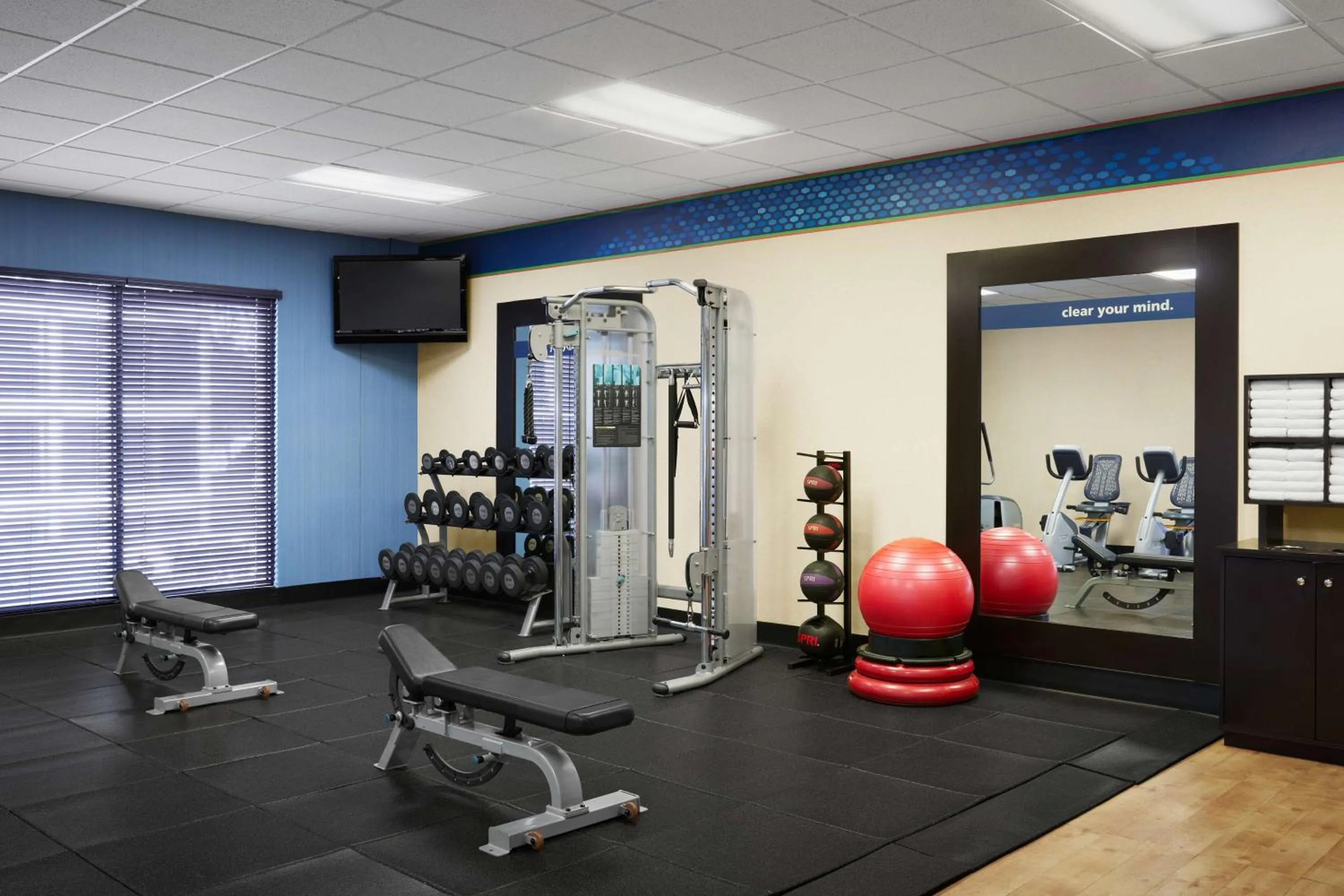 Fitness centre/facilities in Hampton Inn & Suites Tulsa South Bixby