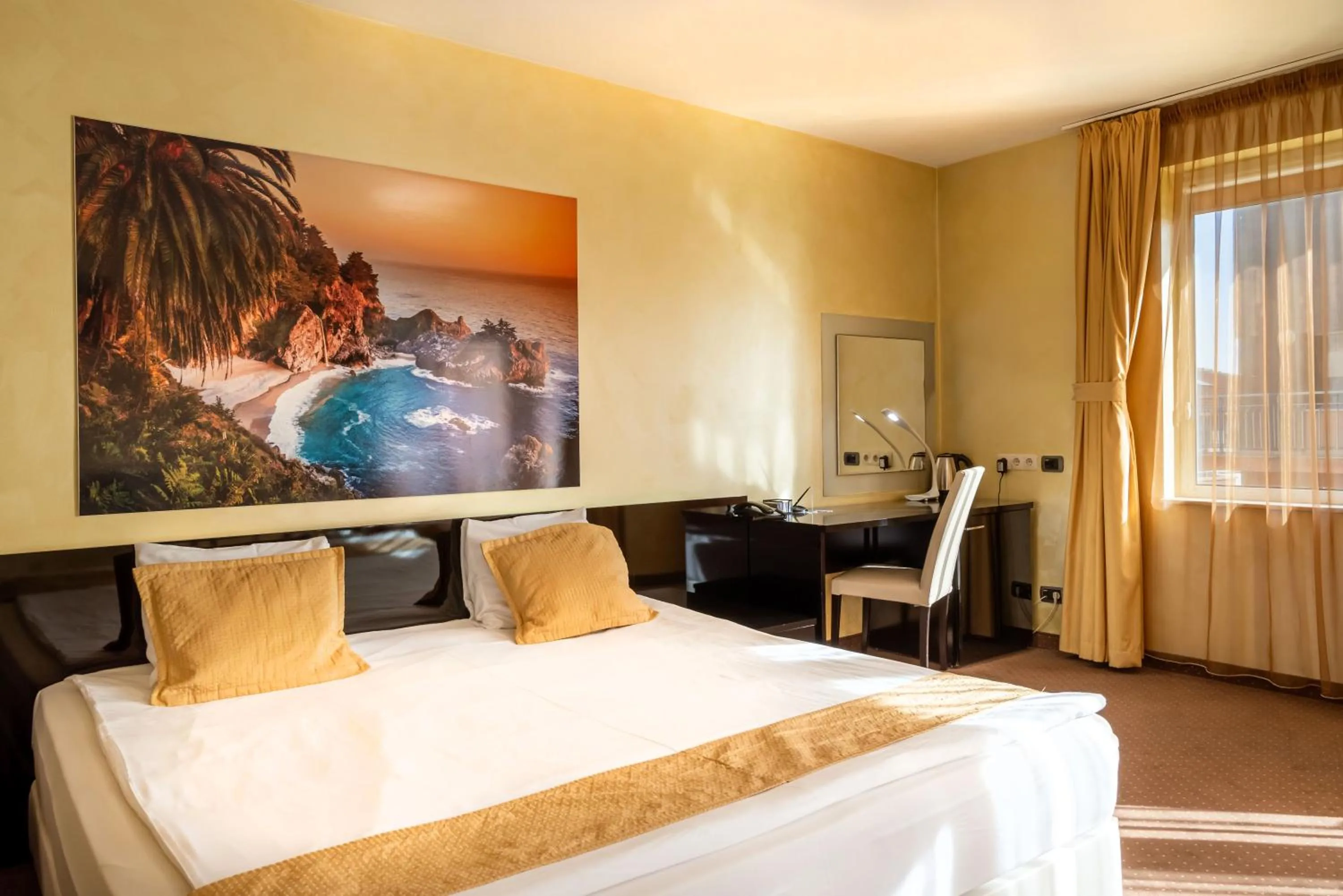 Photo of the whole room, Bed in Europe Hotel