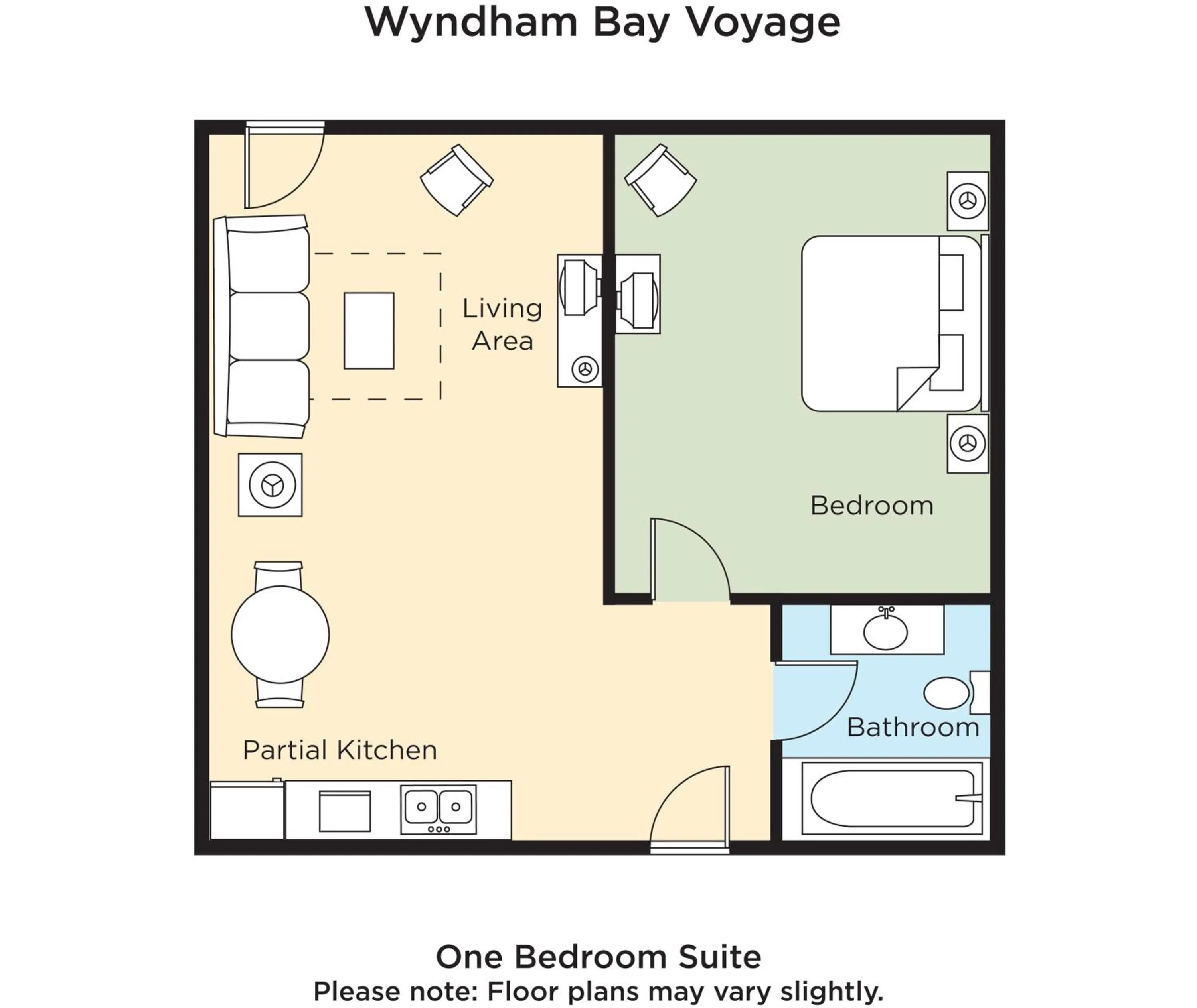 Floor plan in Club Wyndham Bay Voyage Inn