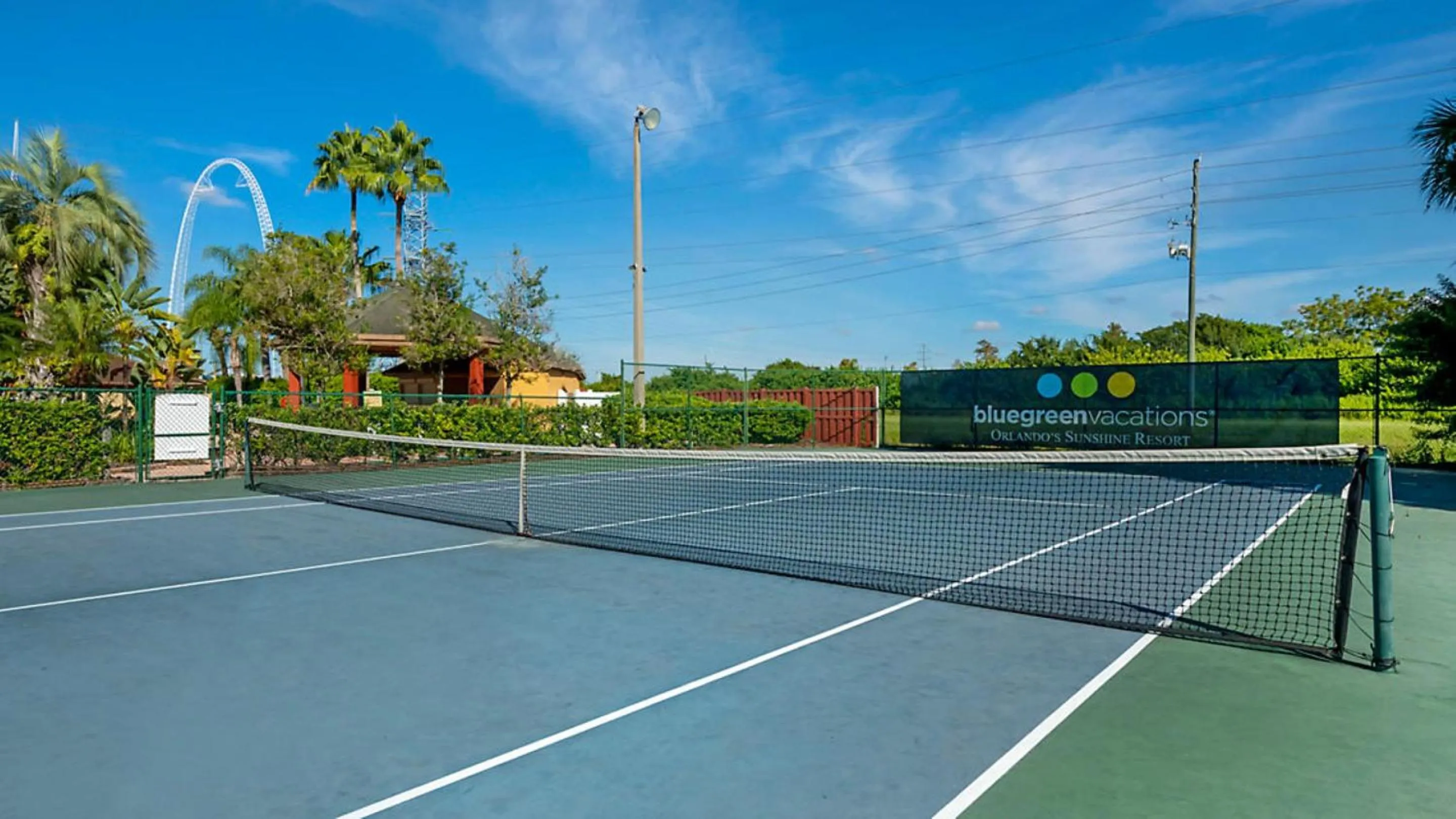 Tennis court in Bluegreen Vacations Orlando's Sunshine Resort
