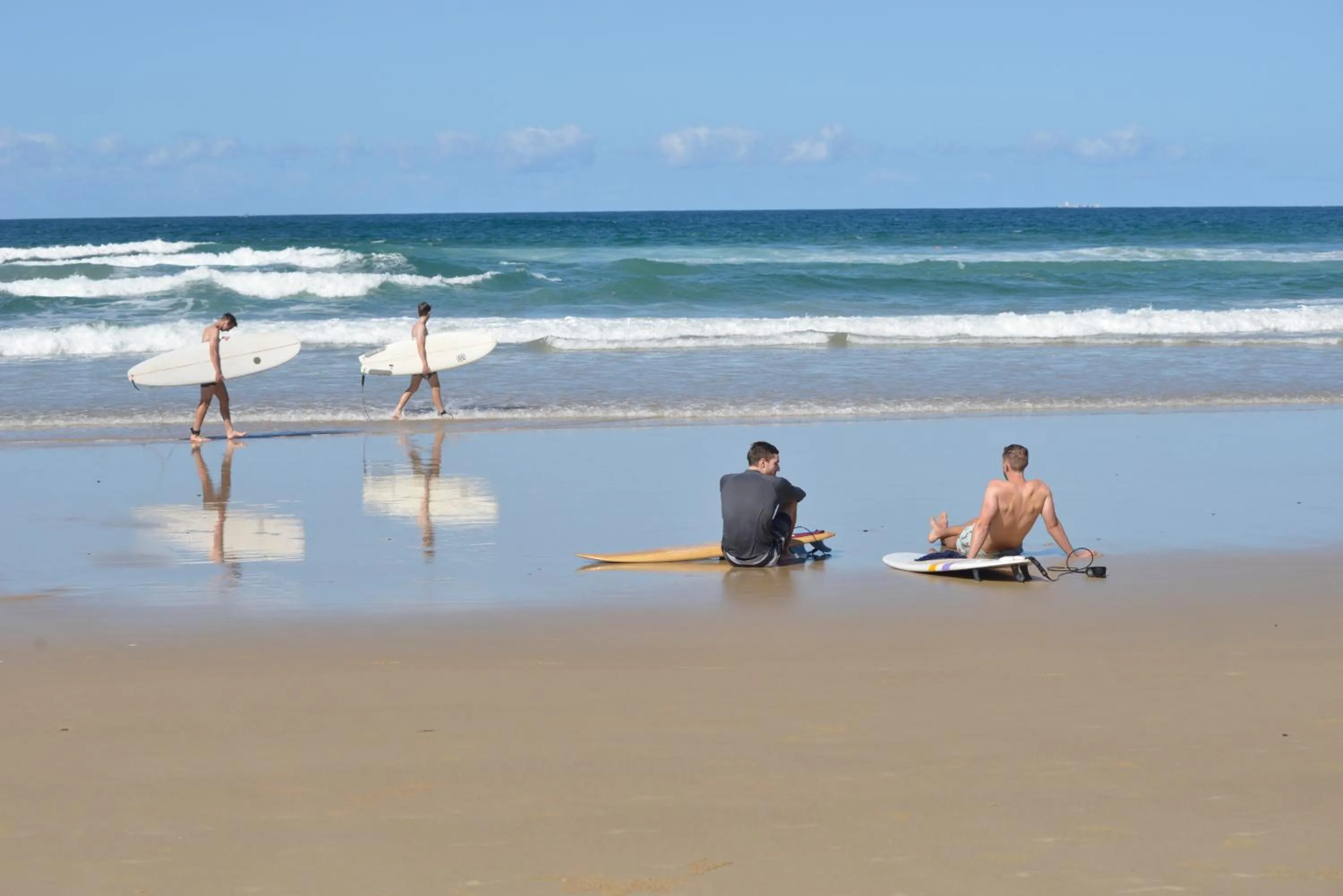 People in Seachange Coolum Beach