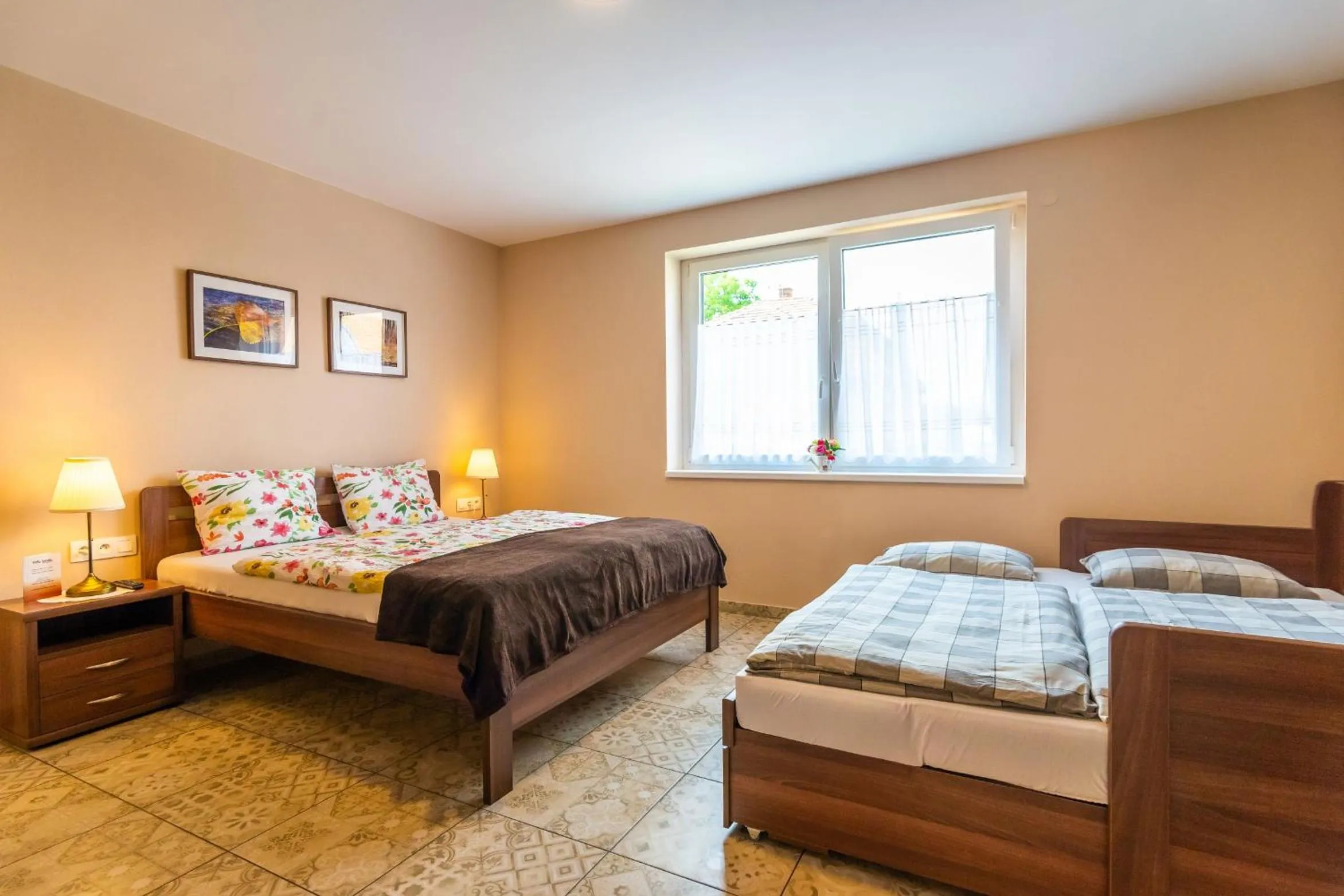 Bed in Villa Ephélia