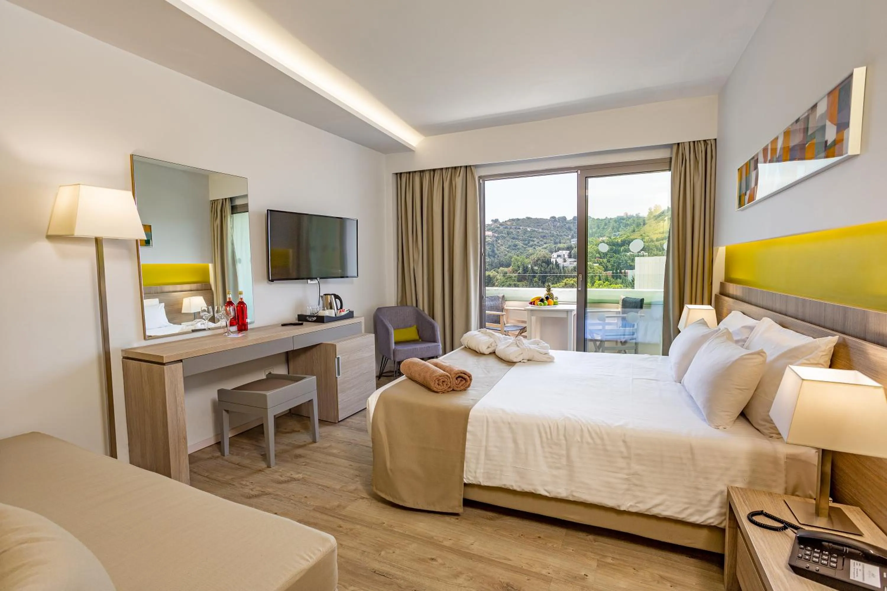 Mountain view, Bed in Akti Imperial Deluxe Resort & Spa Dolce by Wyndham