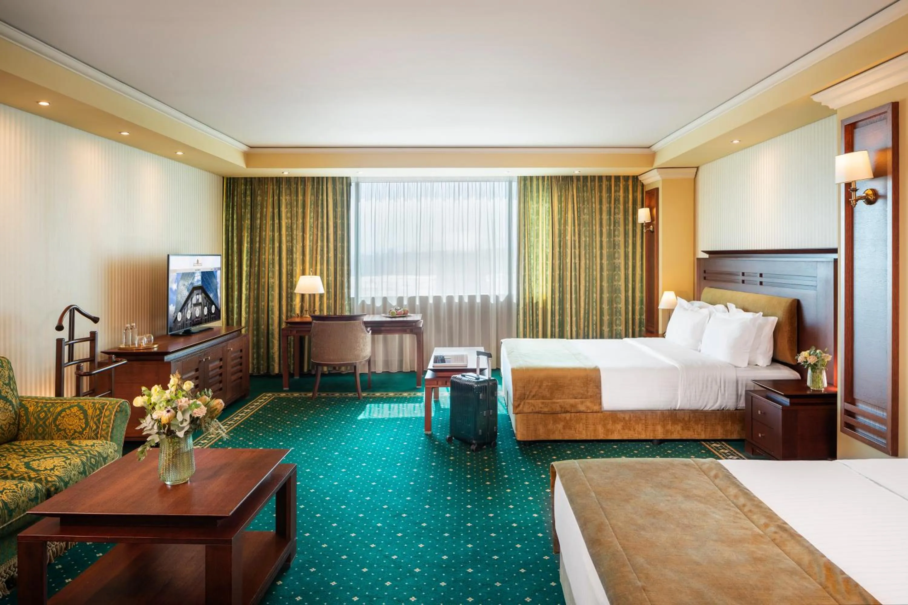 Bed in Grand Hotel Sofia